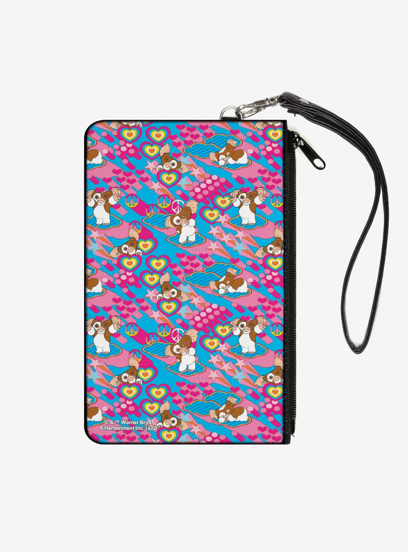 Gremlins The New Batch Gizmo Poses Peace Collage Zip Clutch Wallet, , hi-res