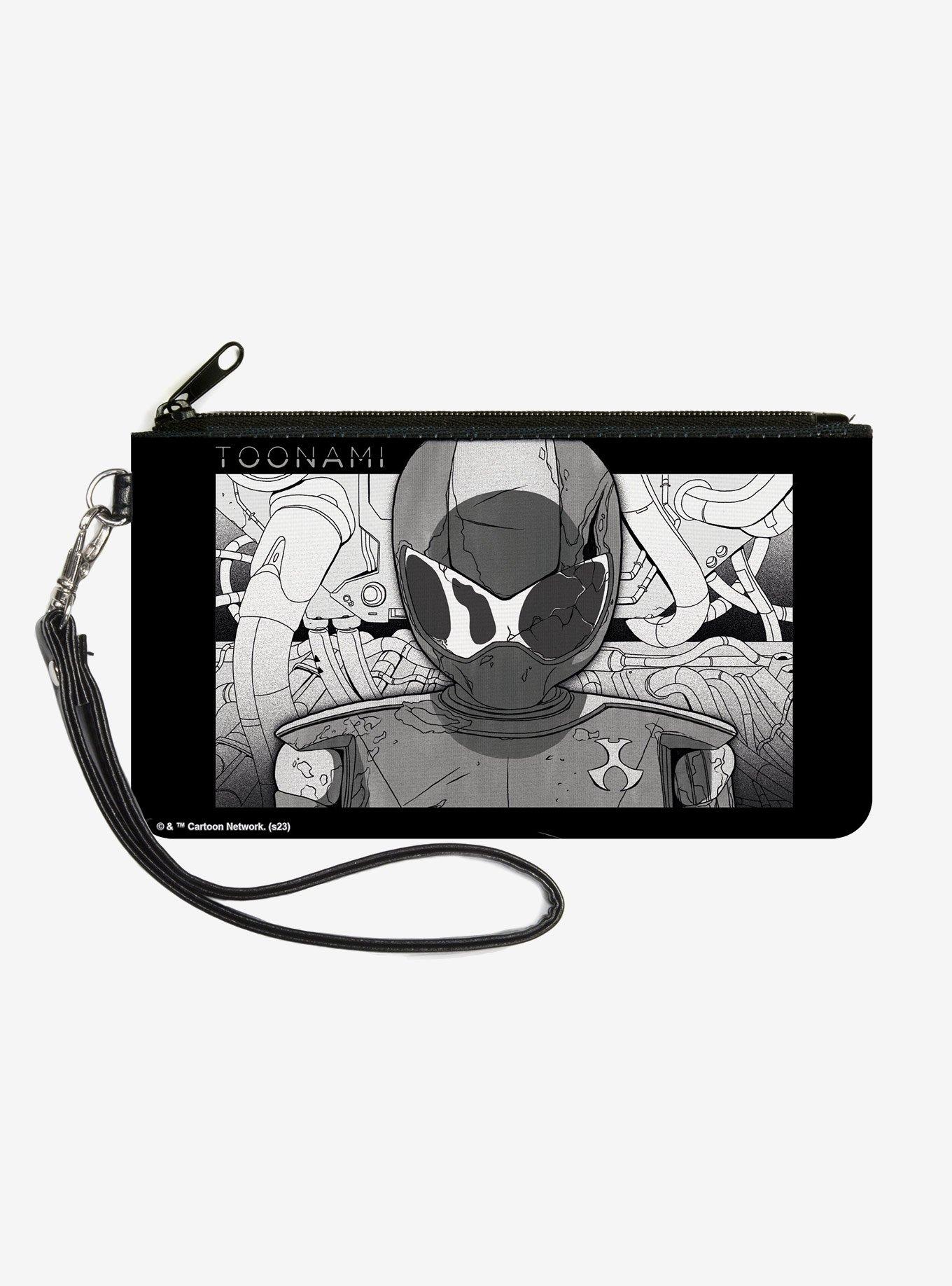 Toonami Robot Tom Sketch Pose Zip Clutch Wallet, , hi-res