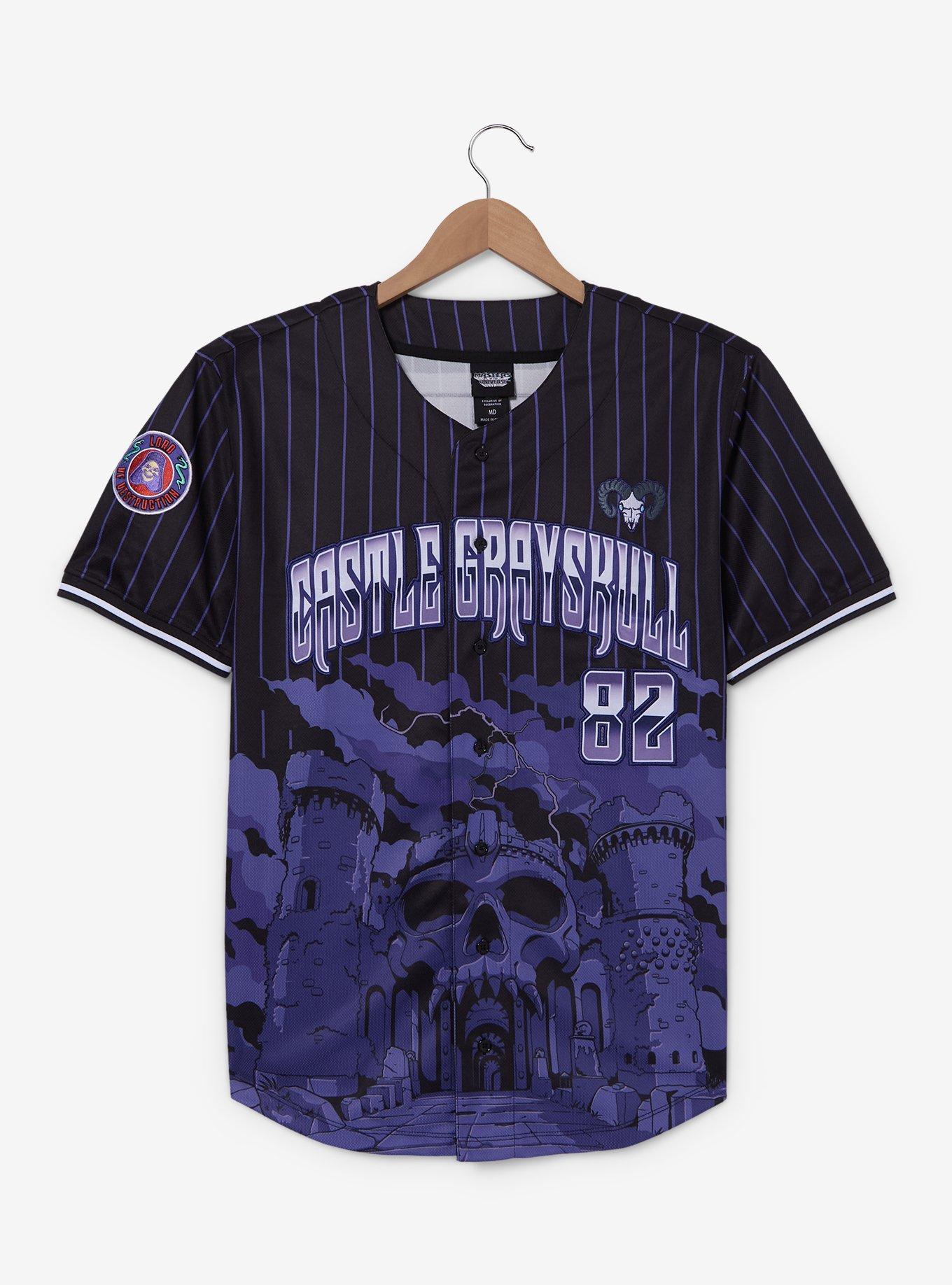 Masters Of The Universe Skeletor Castle Grayskull Baseball Jersey- BoxLunch Exclusive, , hi-res