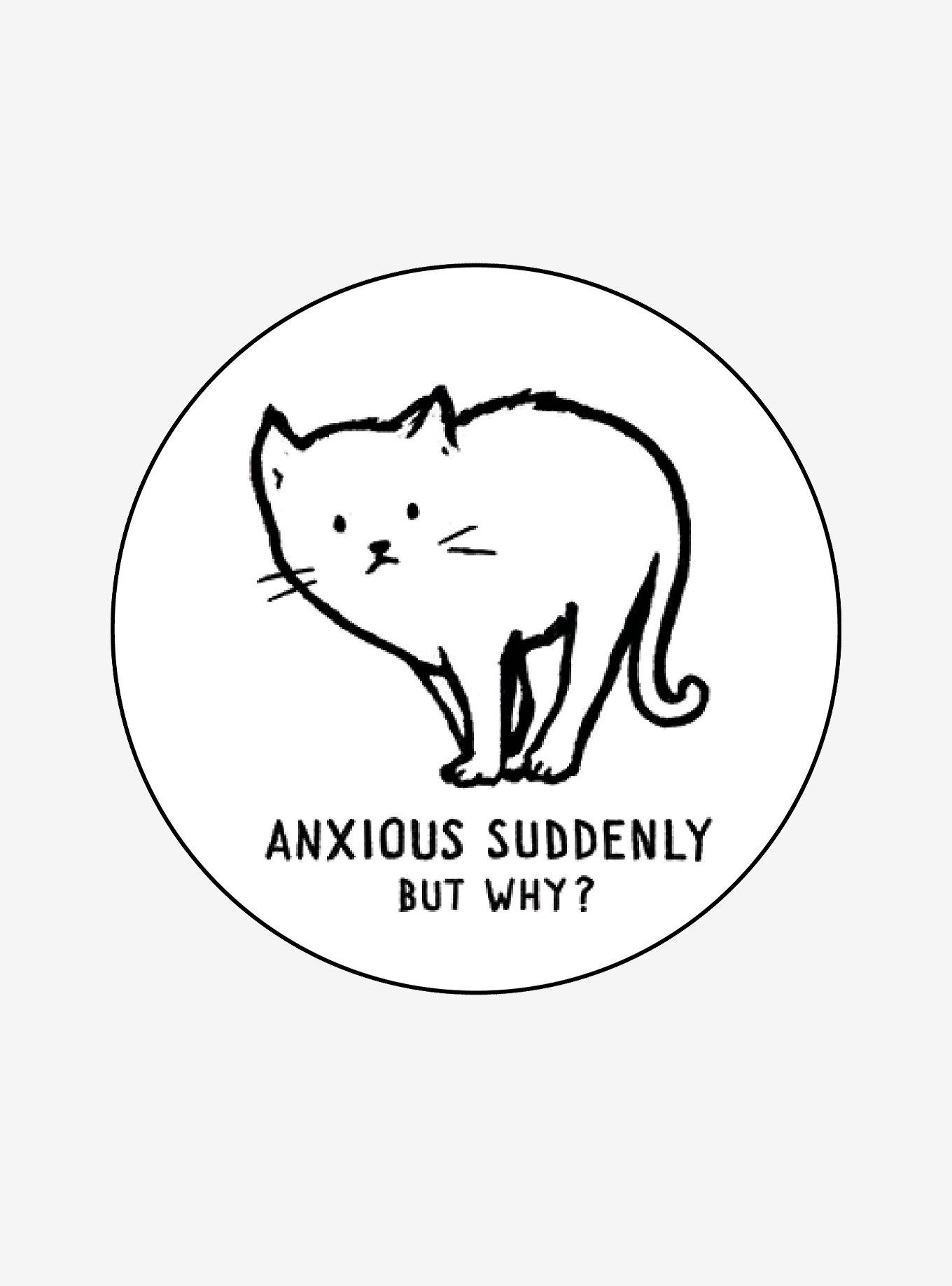 Cat Anxious Suddenly Magnet By Fox Shiver, , hi-res