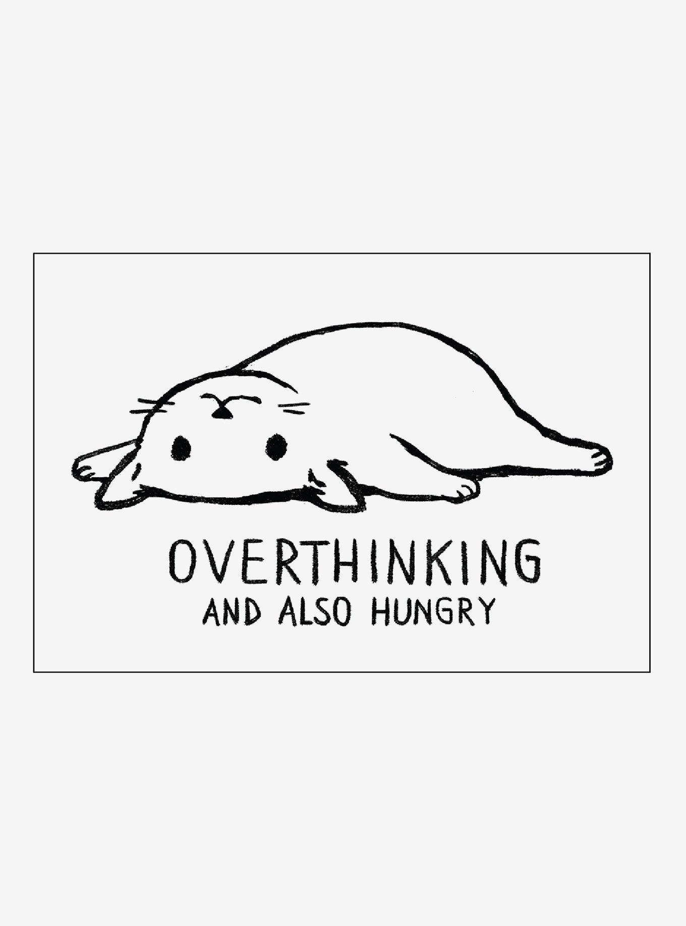 Cat Overthinking & Hungry Magnet By Fox Shiver, , hi-res