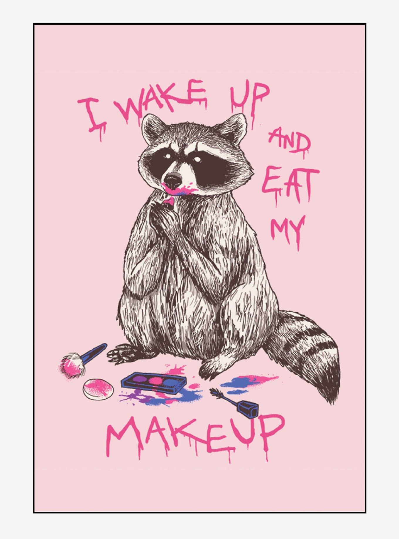 Raccoon Eat Makeup Magnet By Hillary White Rabbit, , hi-res
