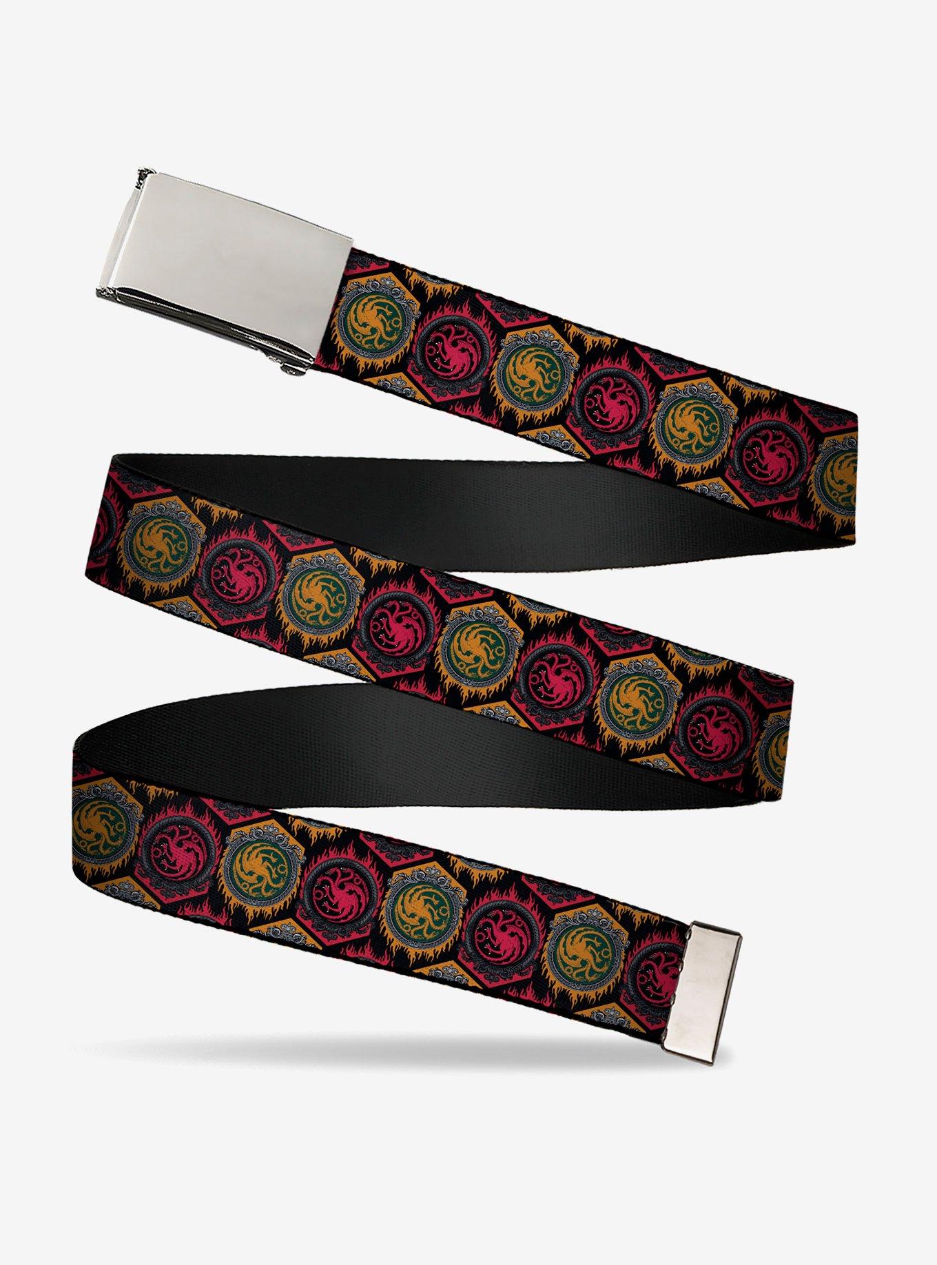 House of the Dragon Targaryen Sigil Flip Clamp Buckle Belt, , hi-res