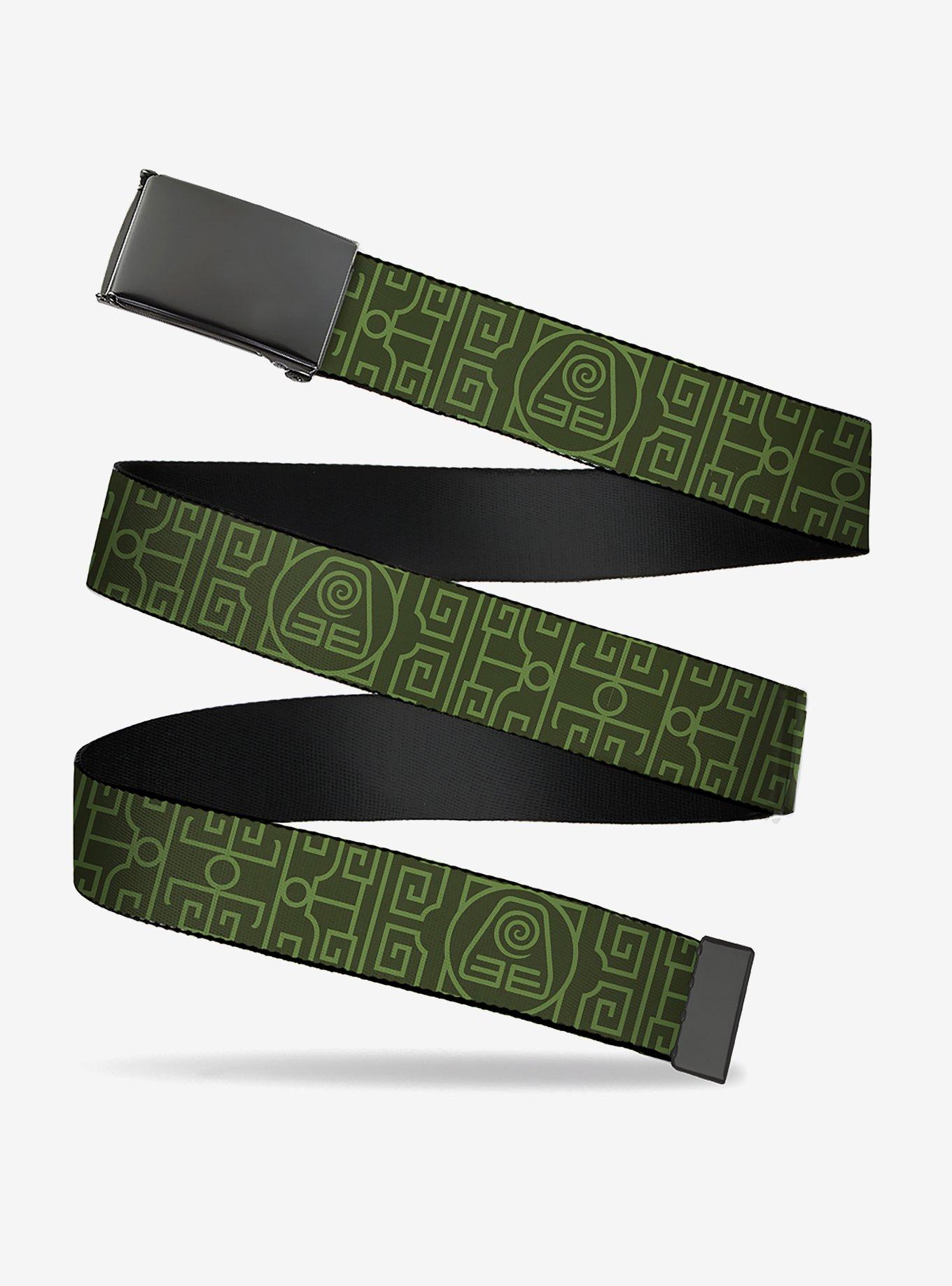 Avatar: The Last Airbender Earth Element Symbol Clamp Buckle Belt, , hi-res