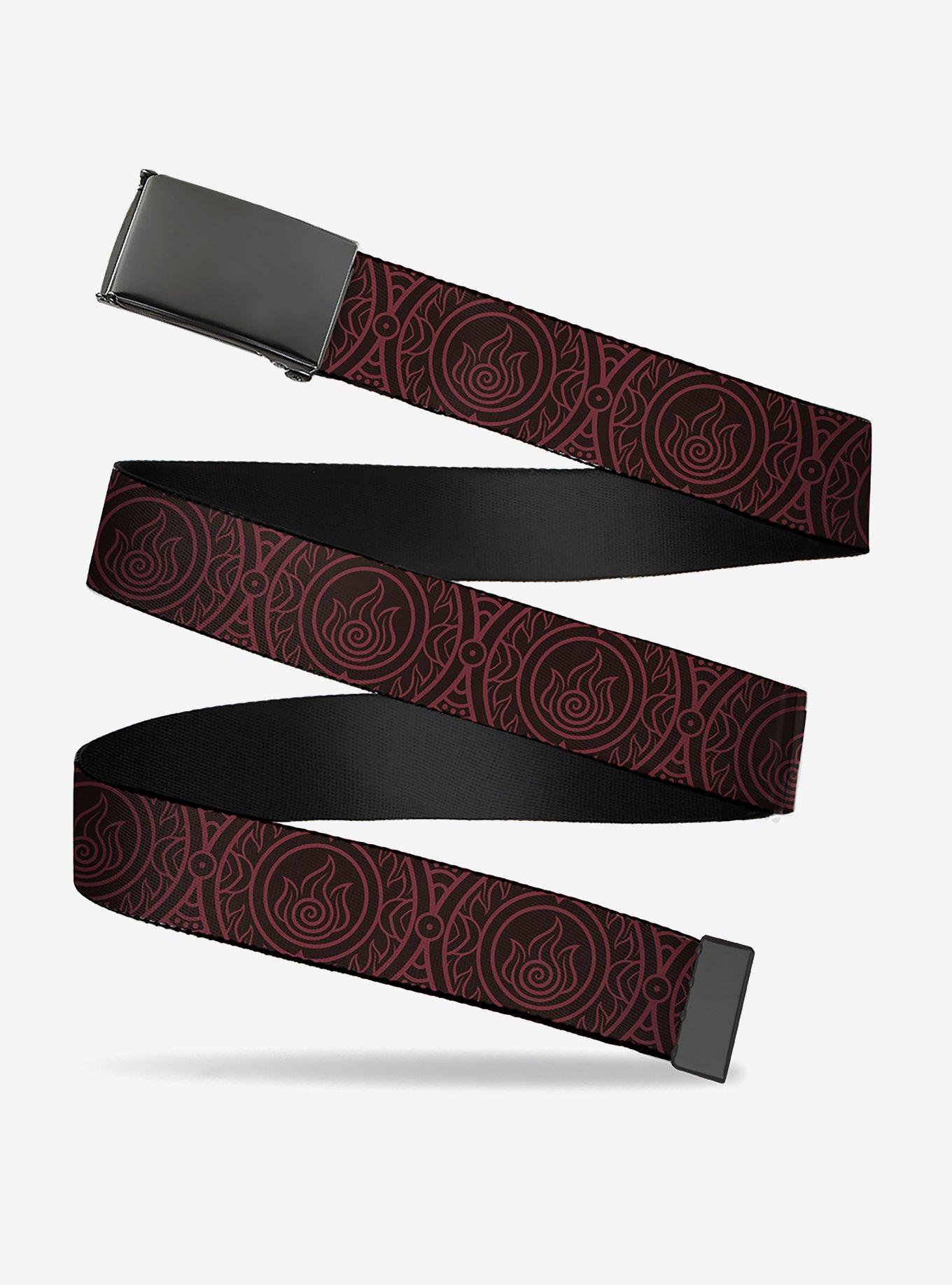 Avatar: The Last Airbender Fire Element Symbol Clamp Buckle Belt