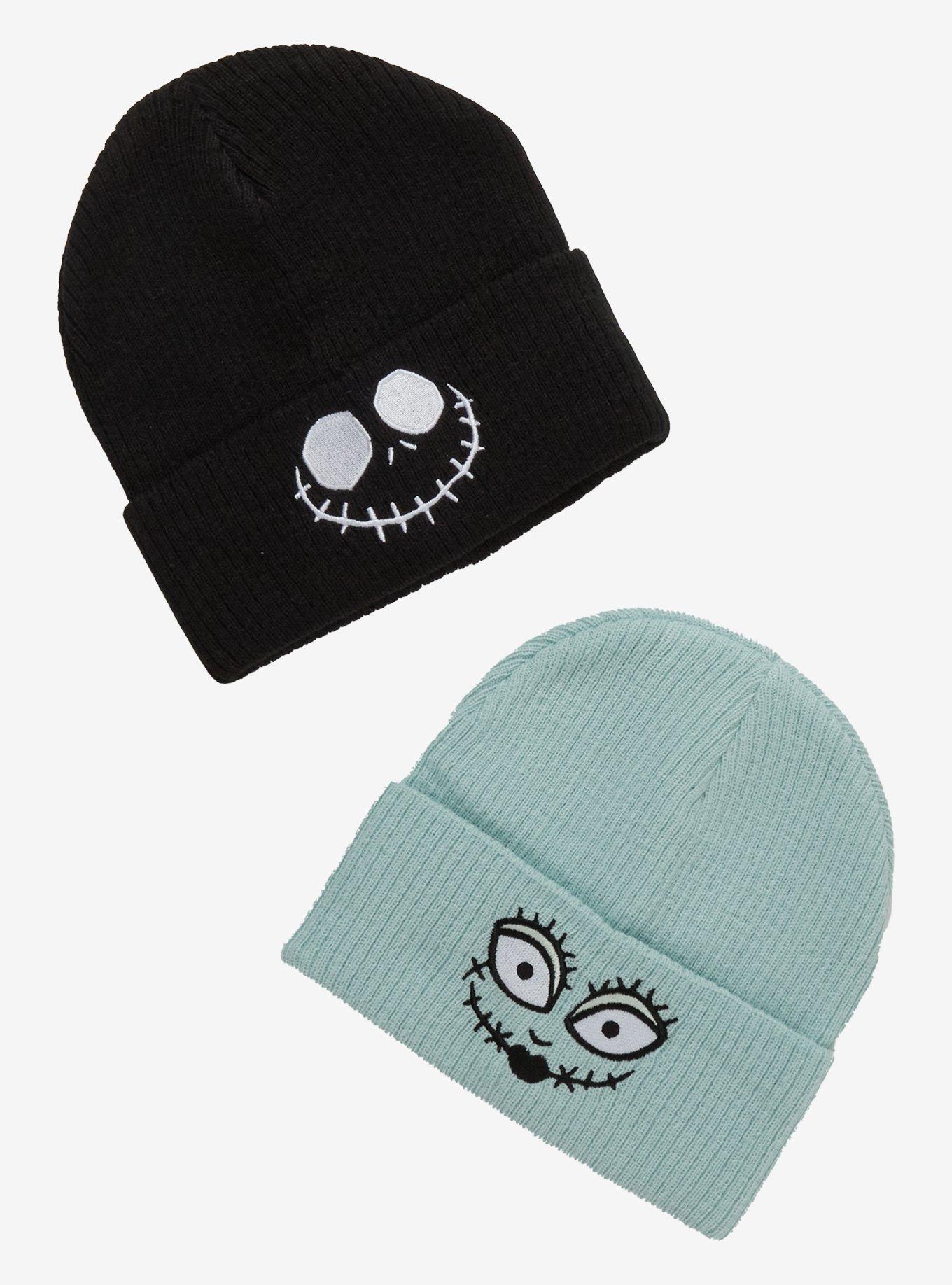 The Nightmare Before Christmas Jack & Sally Beanie Set, , hi-res