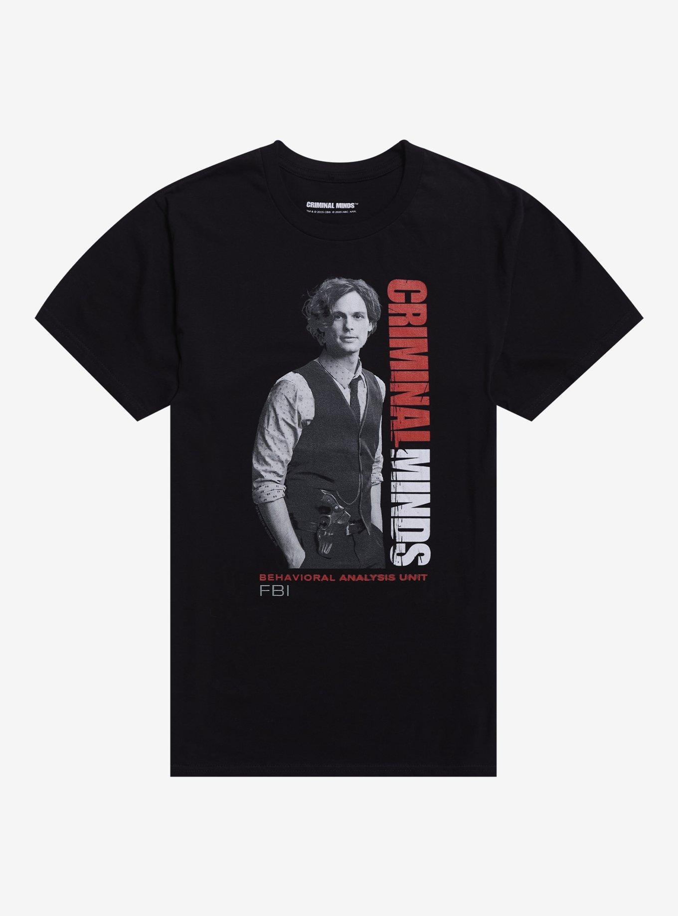 Criminal Minds Dr. Spencer Reid Black & White Portrait T-Shirt, , hi-res