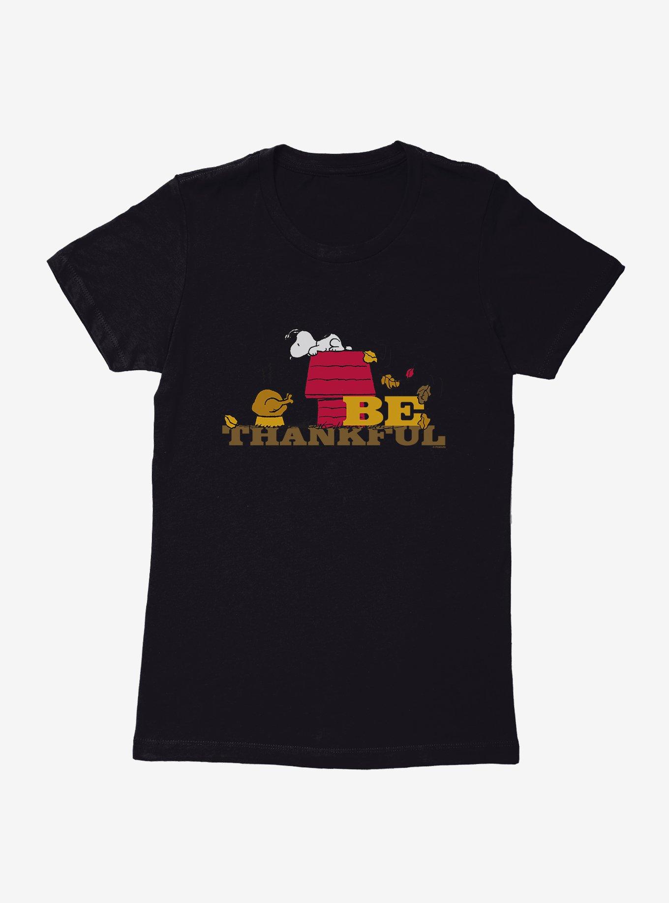 Peanuts Snoopy Be Thankful Womens T-Shirt, , hi-res