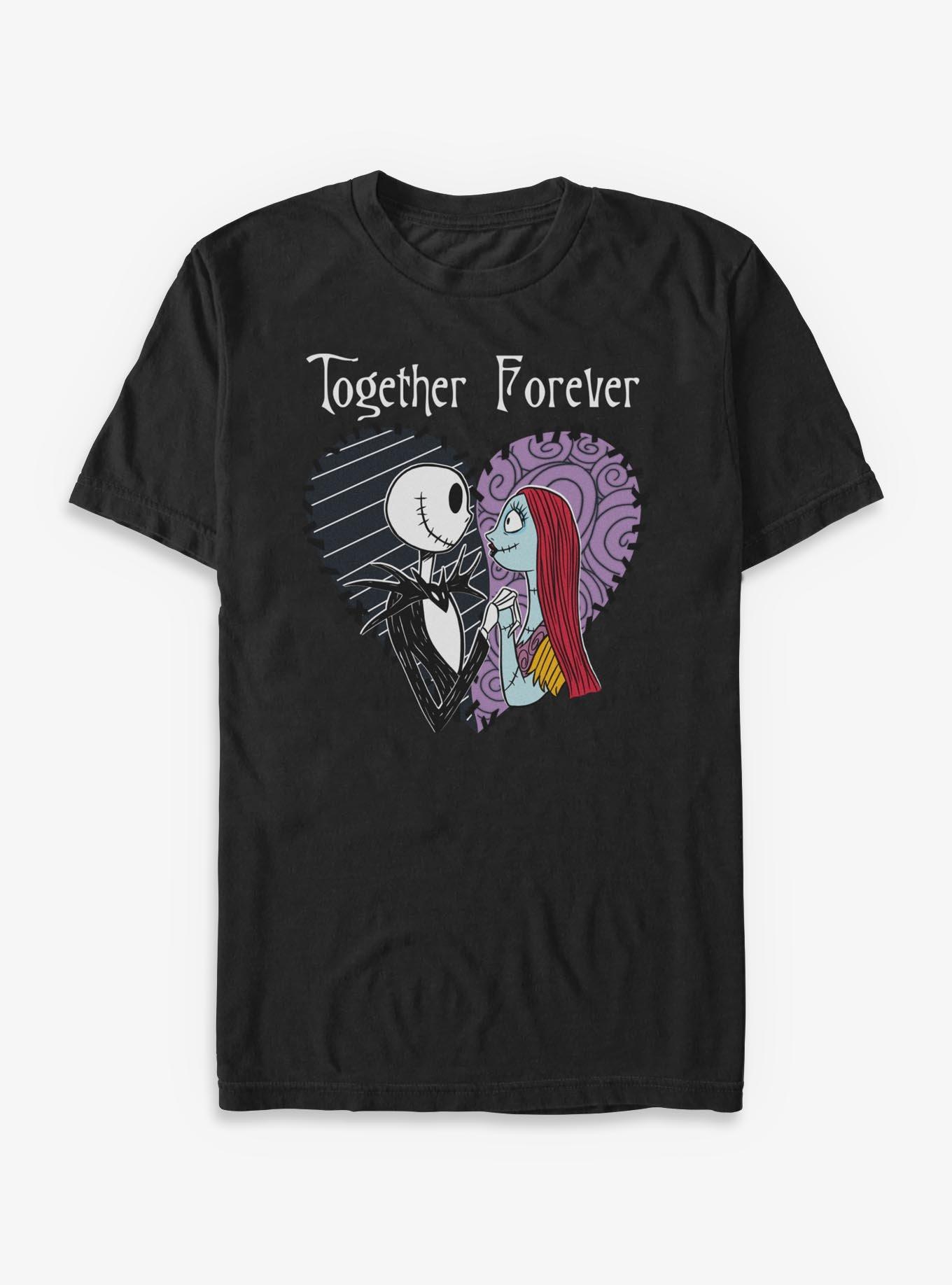 Disney The Nightmare Before Christmas Together Forever Jack & Sally Heart T-Shirt, , hi-res