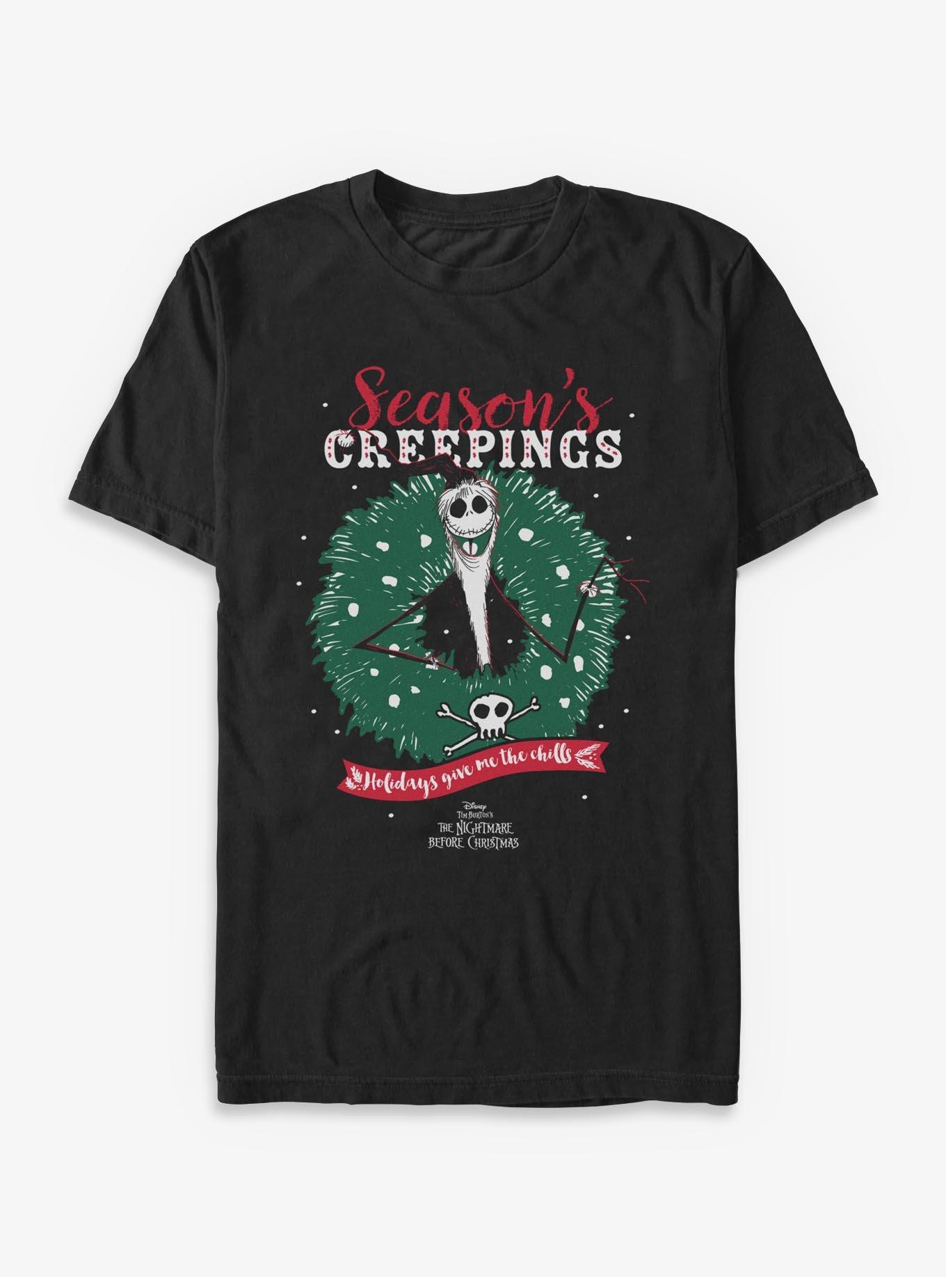 Disney The Nightmare Before Christmas Jack Wreath Creeping T-Shirt, , hi-res