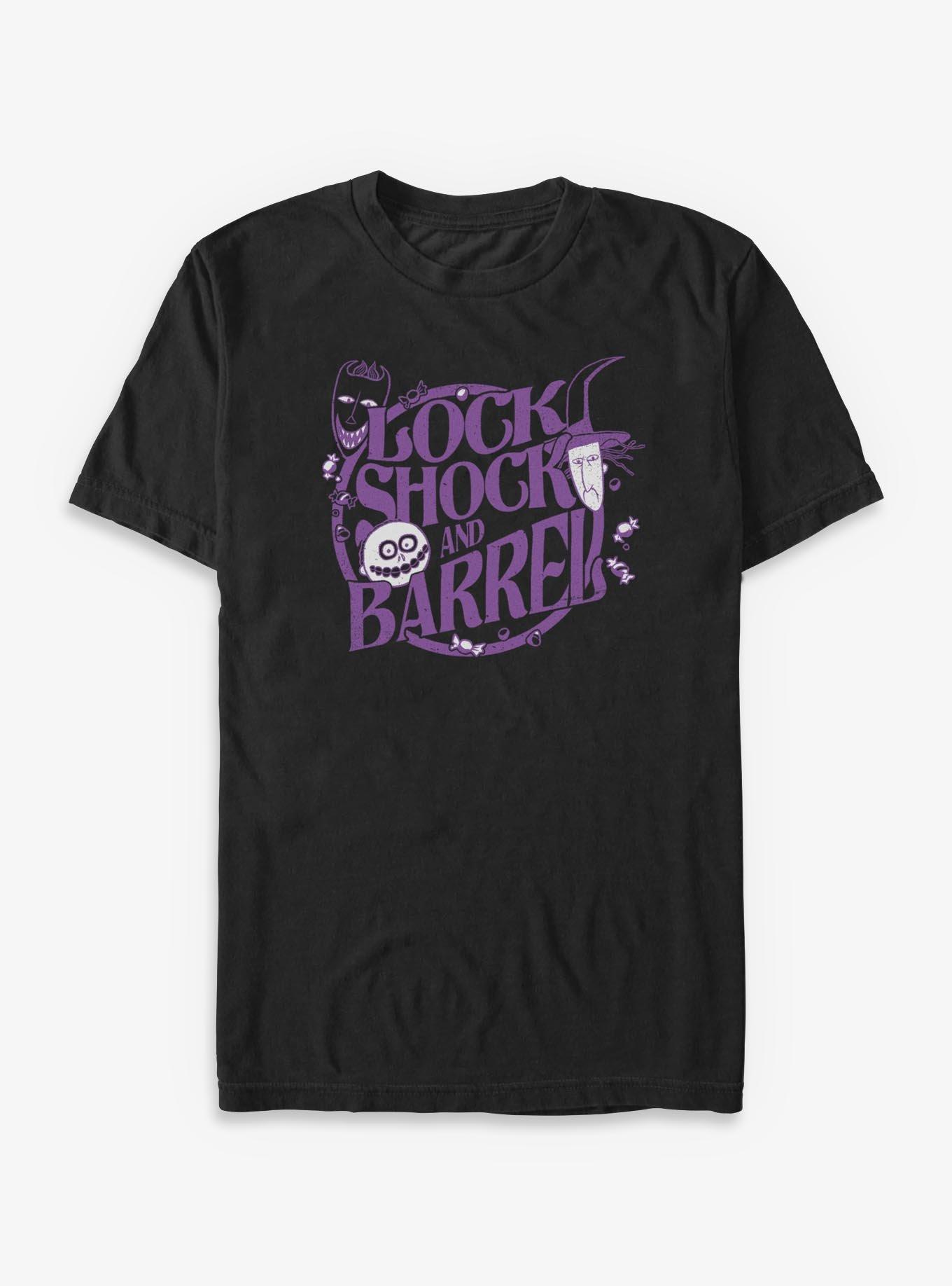 Disney The Nightmare Before Christmas Circle Lock Shock & Barrel T-Shirt