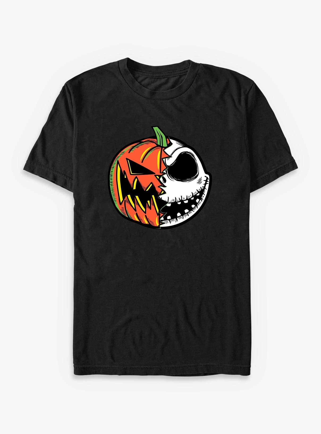 Disney The Nightmare Before Christmas Pumpkin Jack Split Face T-Shirt, , hi-res