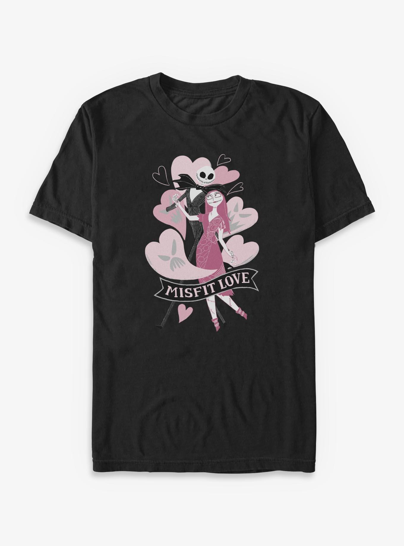Disney The Nightmare Before Christmas Jack & Sally Misfit Love T-Shirt