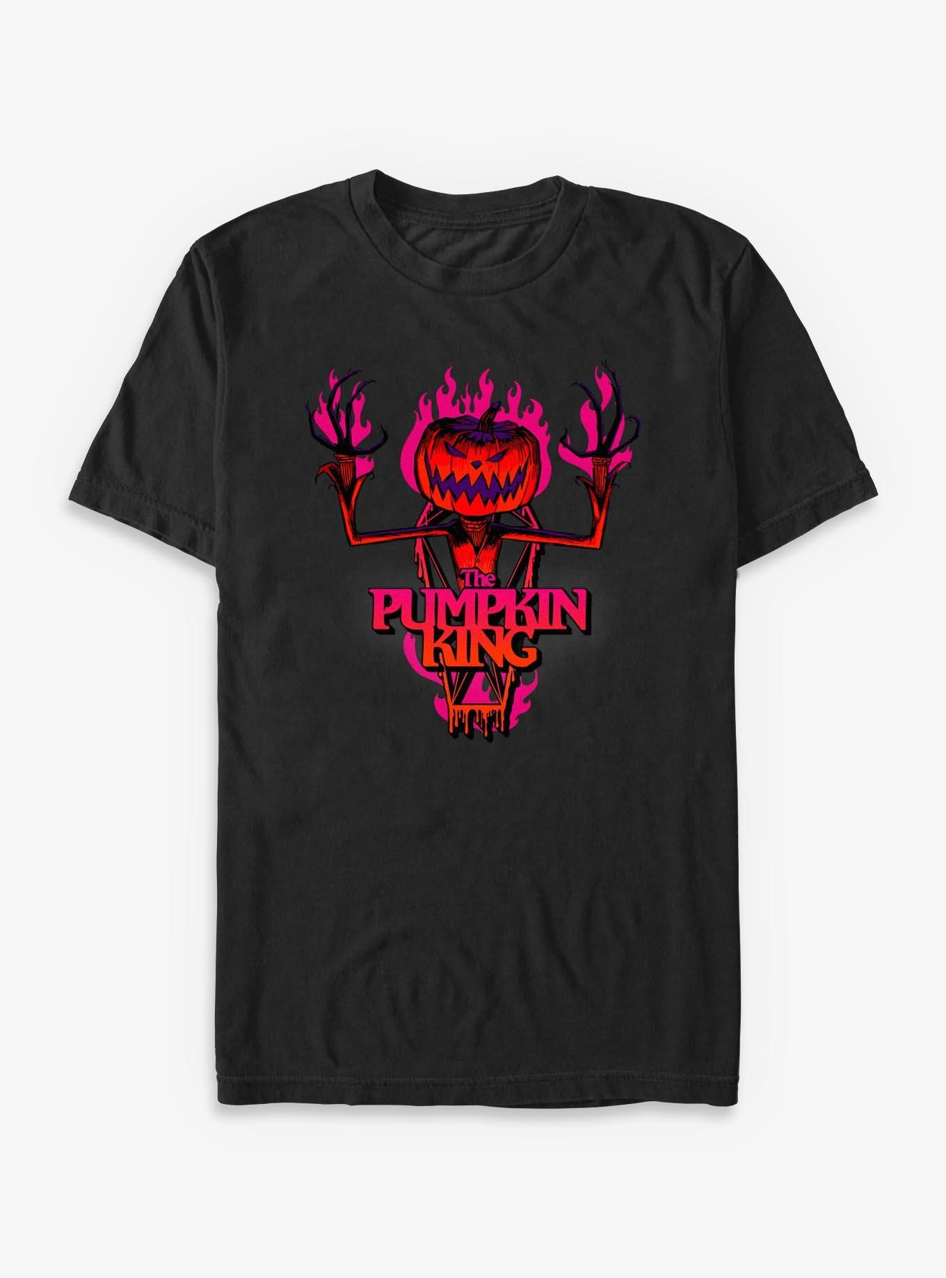 Disney The Nightmare Before Christmas Pumpkin King Flames T-Shirt