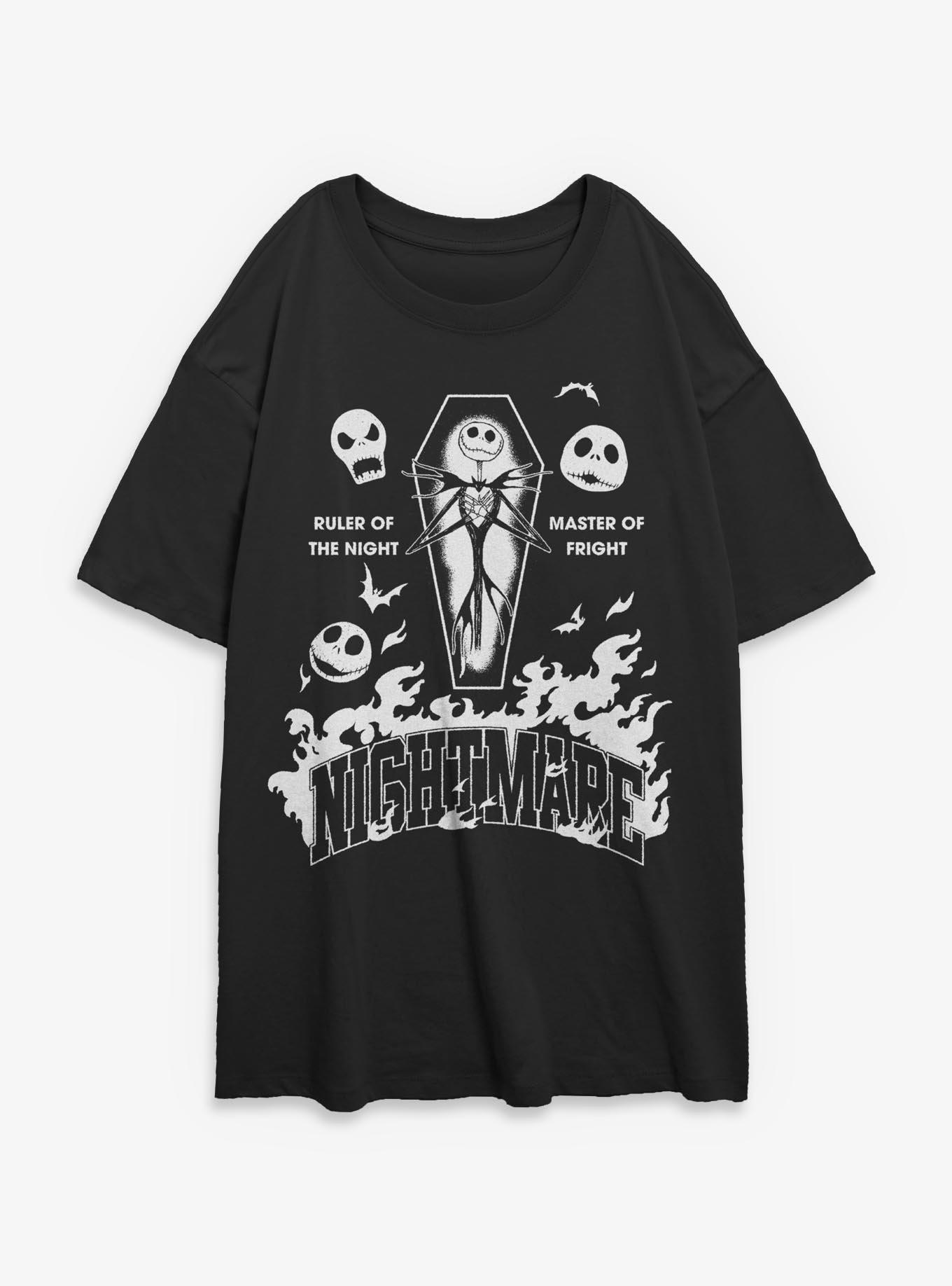 Disney The Nightmare Before Christmas Jack Ruler Of The Night Girls Oversized T-Shirt, , hi-res
