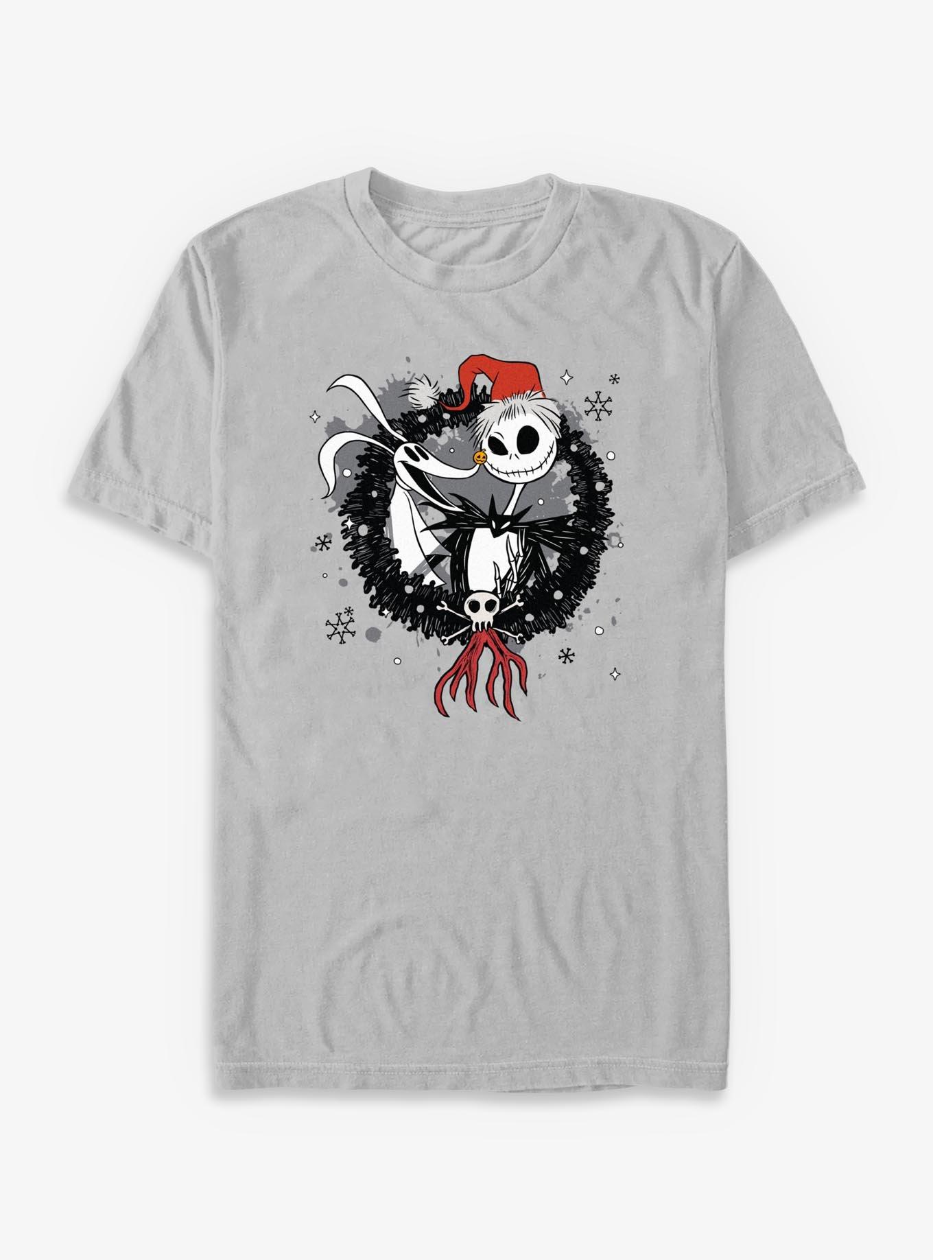 Disney The Nightmare Before Christmas Jack And Zero Wreath - Silver, , hi-res