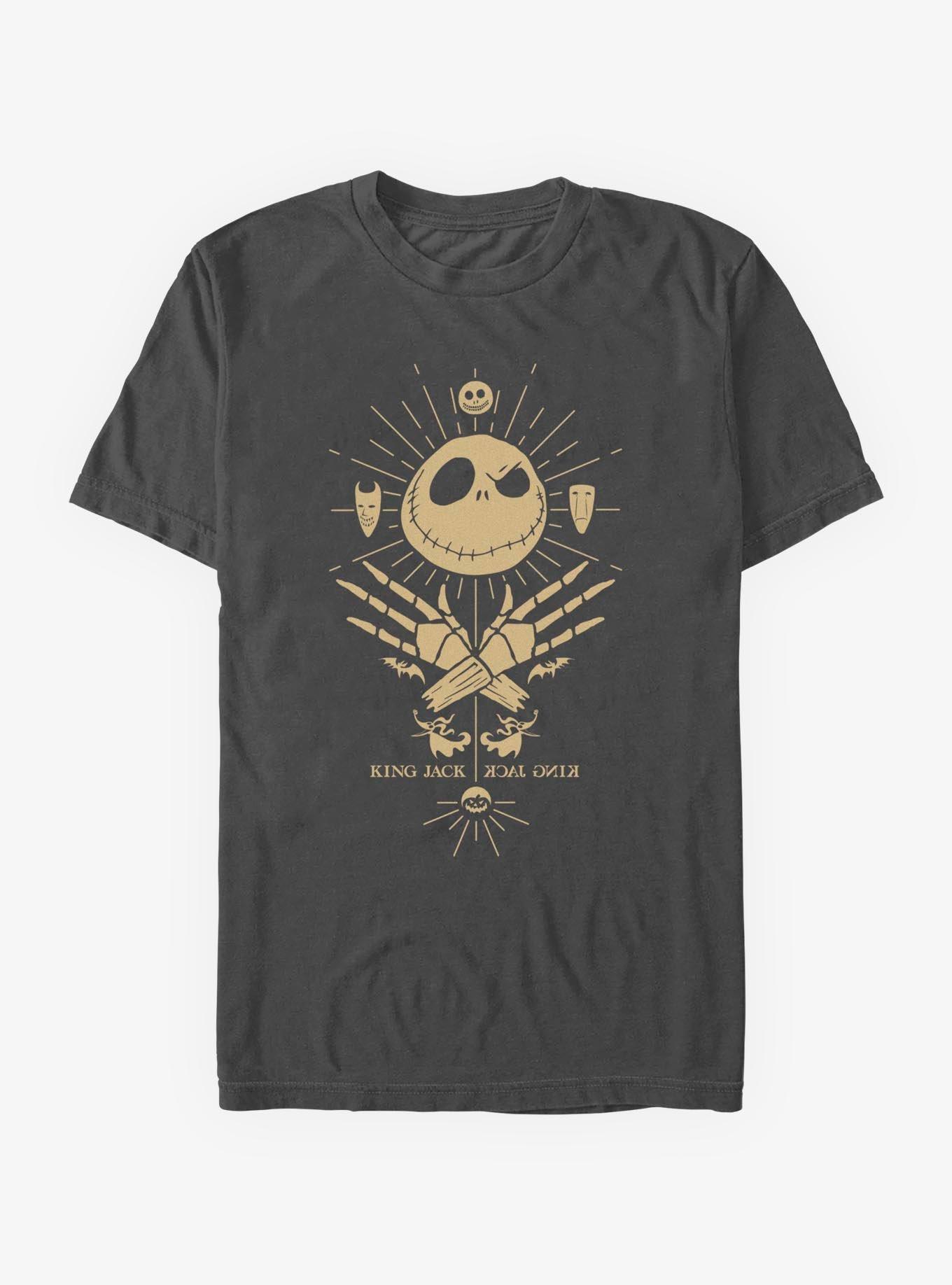 Disney The Nightmare Before Christmas Mirror Jack T-Shirt, CHARCOAL, hi-res