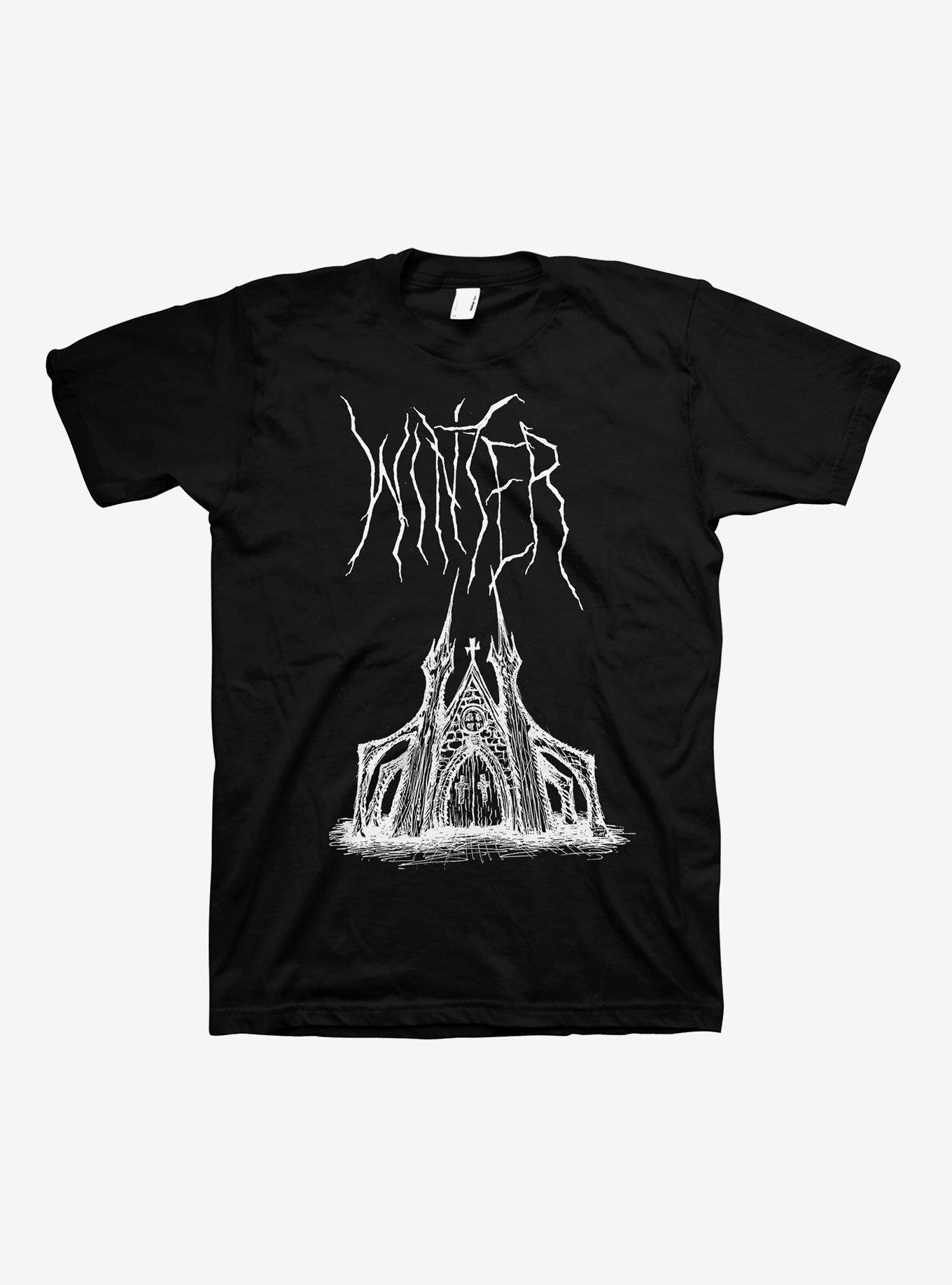 Winter Church Drawing T-Shirt, , hi-res
