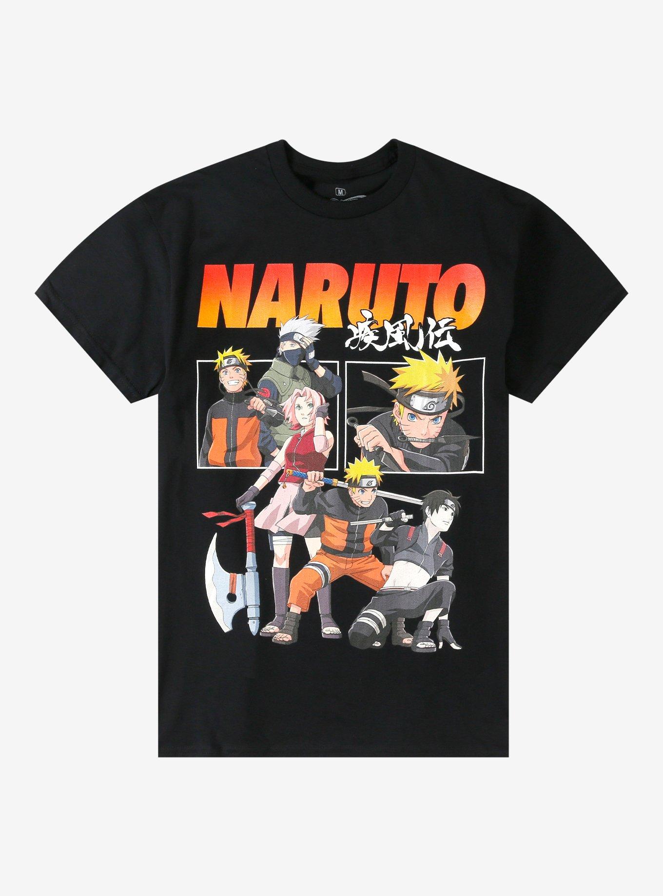 Naruto Shippuden Team 7 Panels T-Shirt, , hi-res