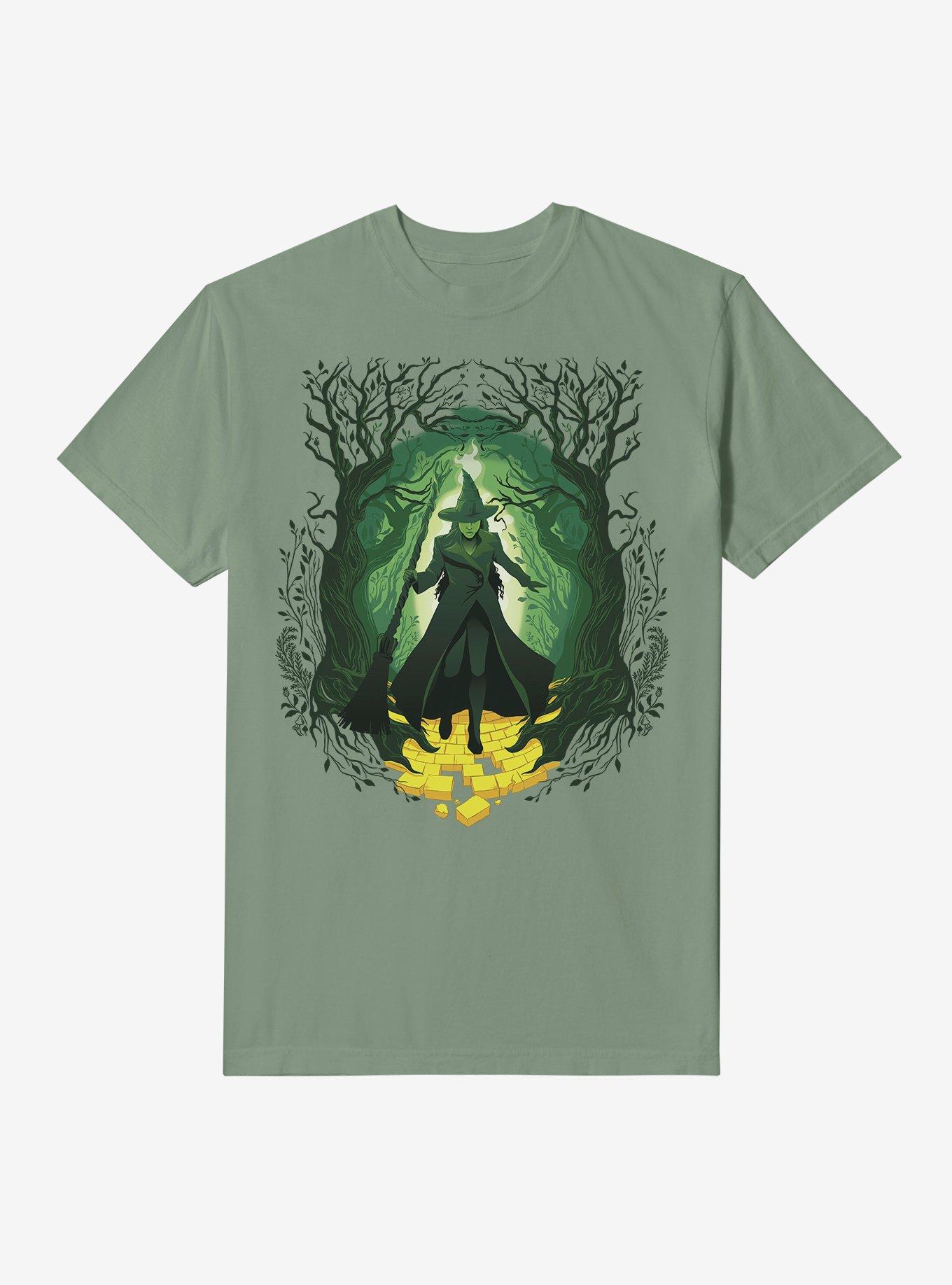 COMFORTCOLORS Wicked: For Good Elphaba Yellow Brick Road Garment Dye T-Shirt
