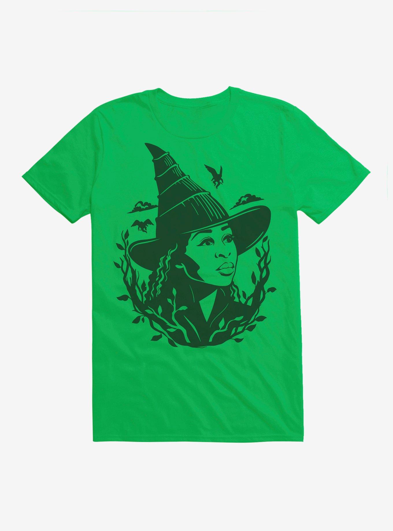 Wicked: For Good Elphaba Shadow Portrait T-Shirt, , hi-res