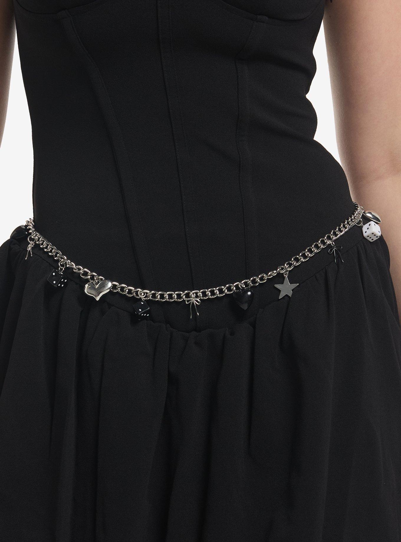 Dice Heart Star Charm Chain Belt | Hot Topic