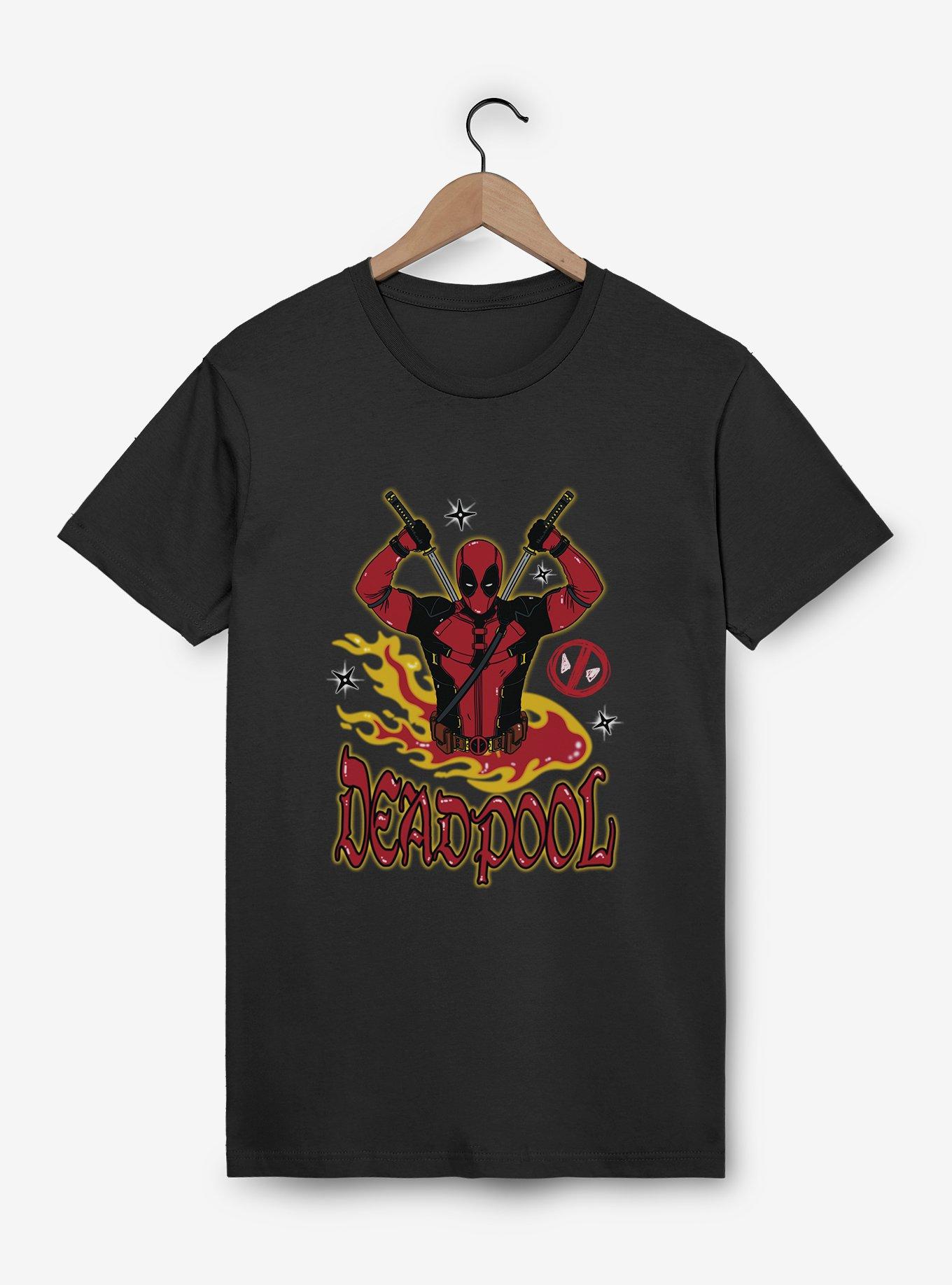 Marvel Deadpool 3 Fire T-Shirt Box Lunch Exclusive, , hi-res