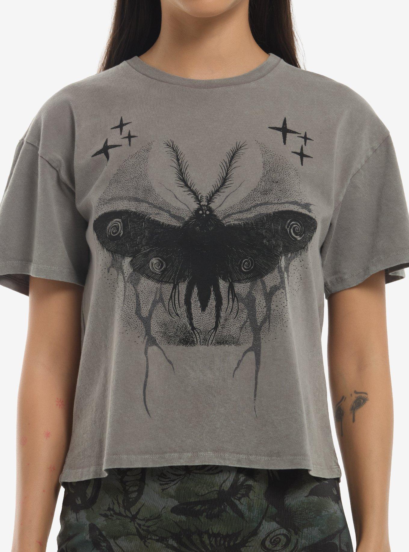 Thorn & Fable Haunted Moth Girls Boxy T-Shirt, , hi-res