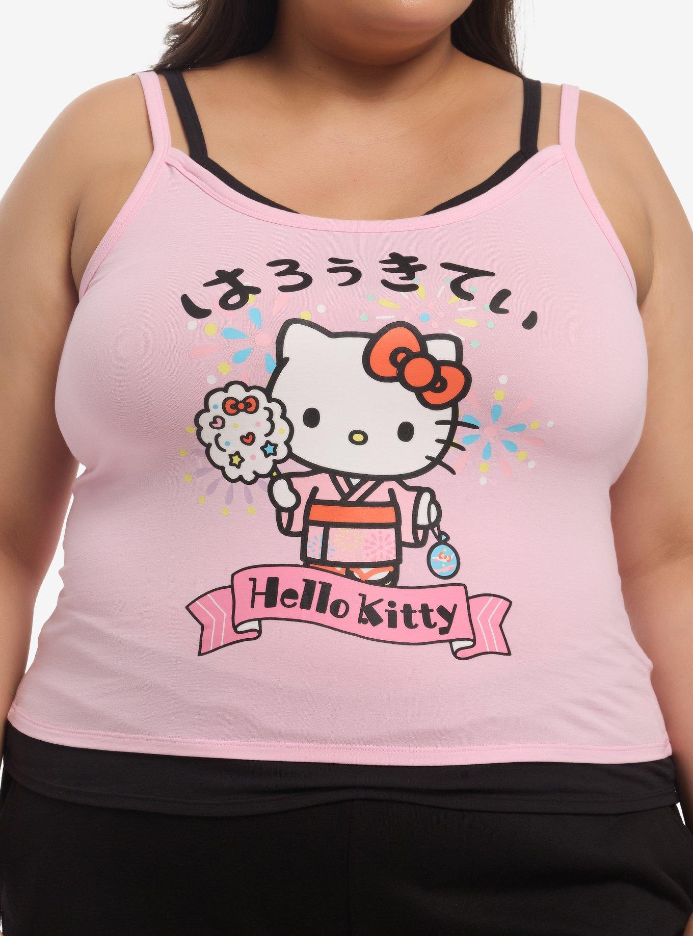 Hello Kitty Matsuri Double Layer Girls Cami Plus Size, , hi-res