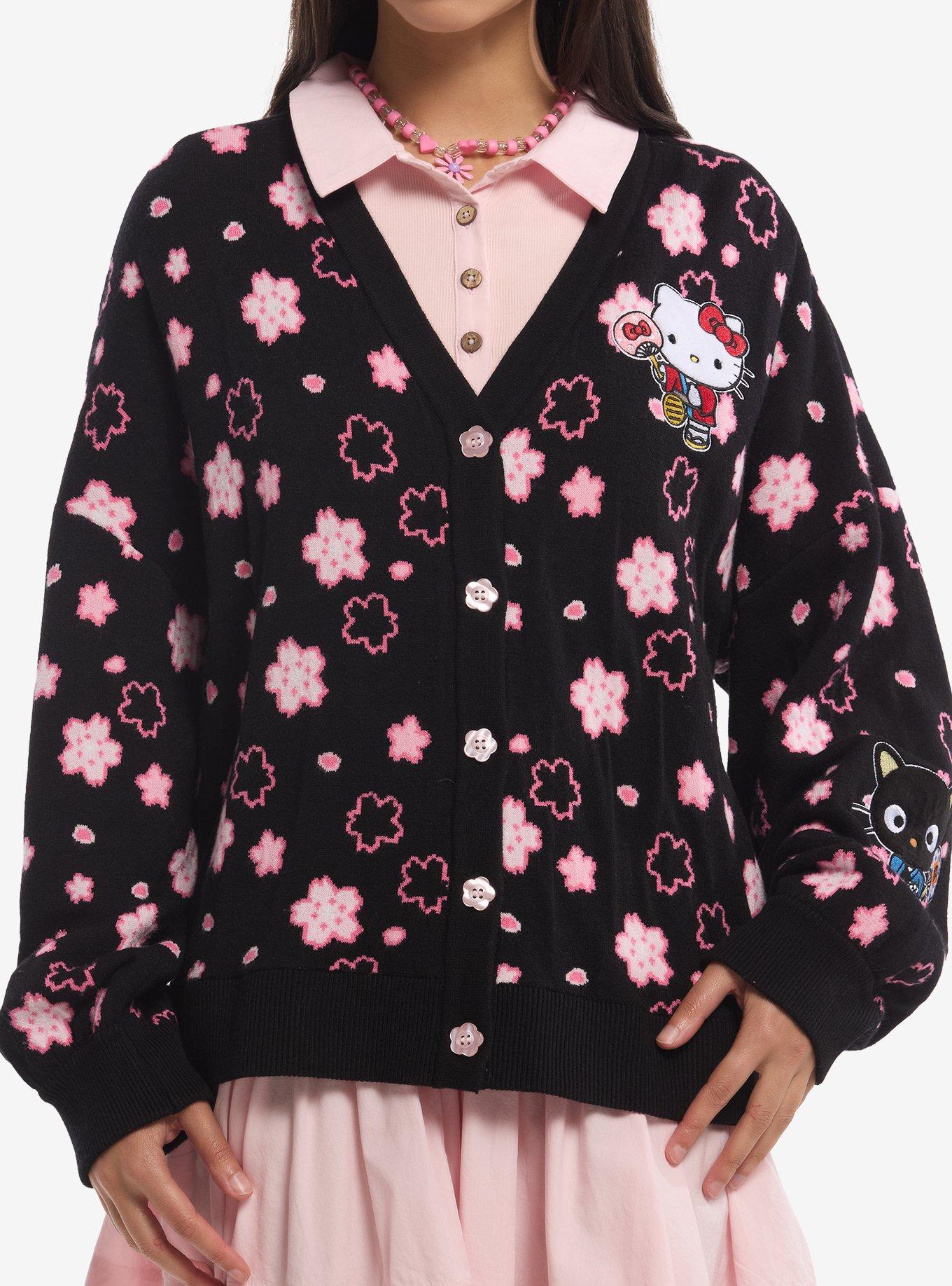 Hello Kitty And Friends Cherry Blossom Girls Cardigan, , hi-res