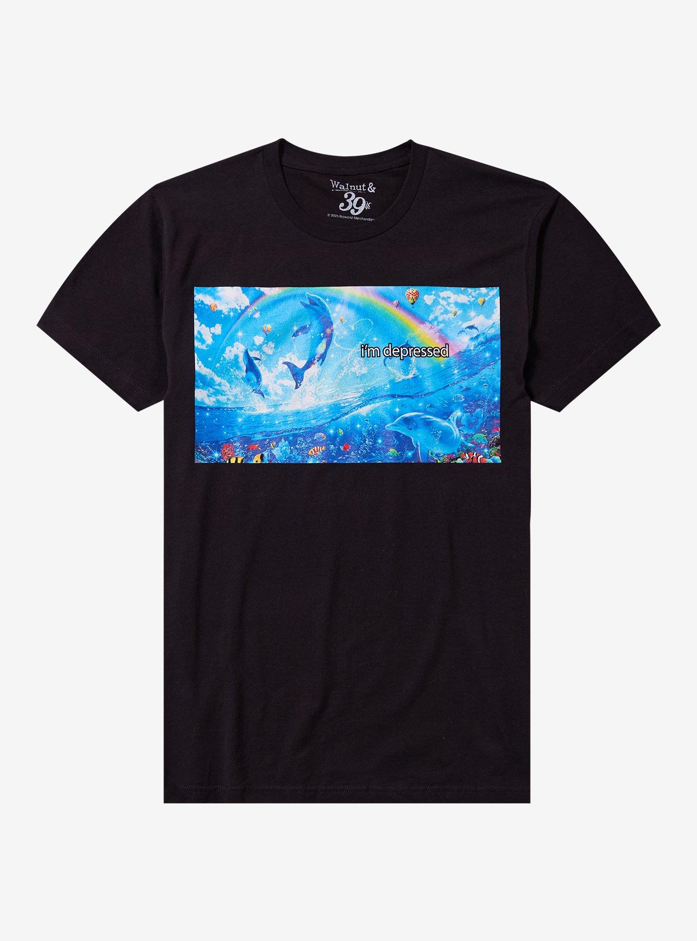 Dolphin Depressed T-Shirt By Walnut & 39th, , hi-res