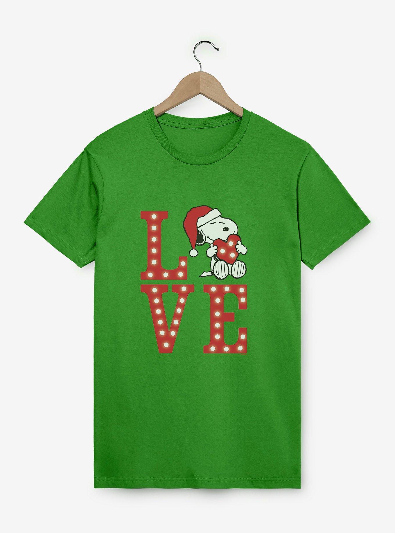 Peanuts Love Snoopy Santa T-Shirt, , hi-res