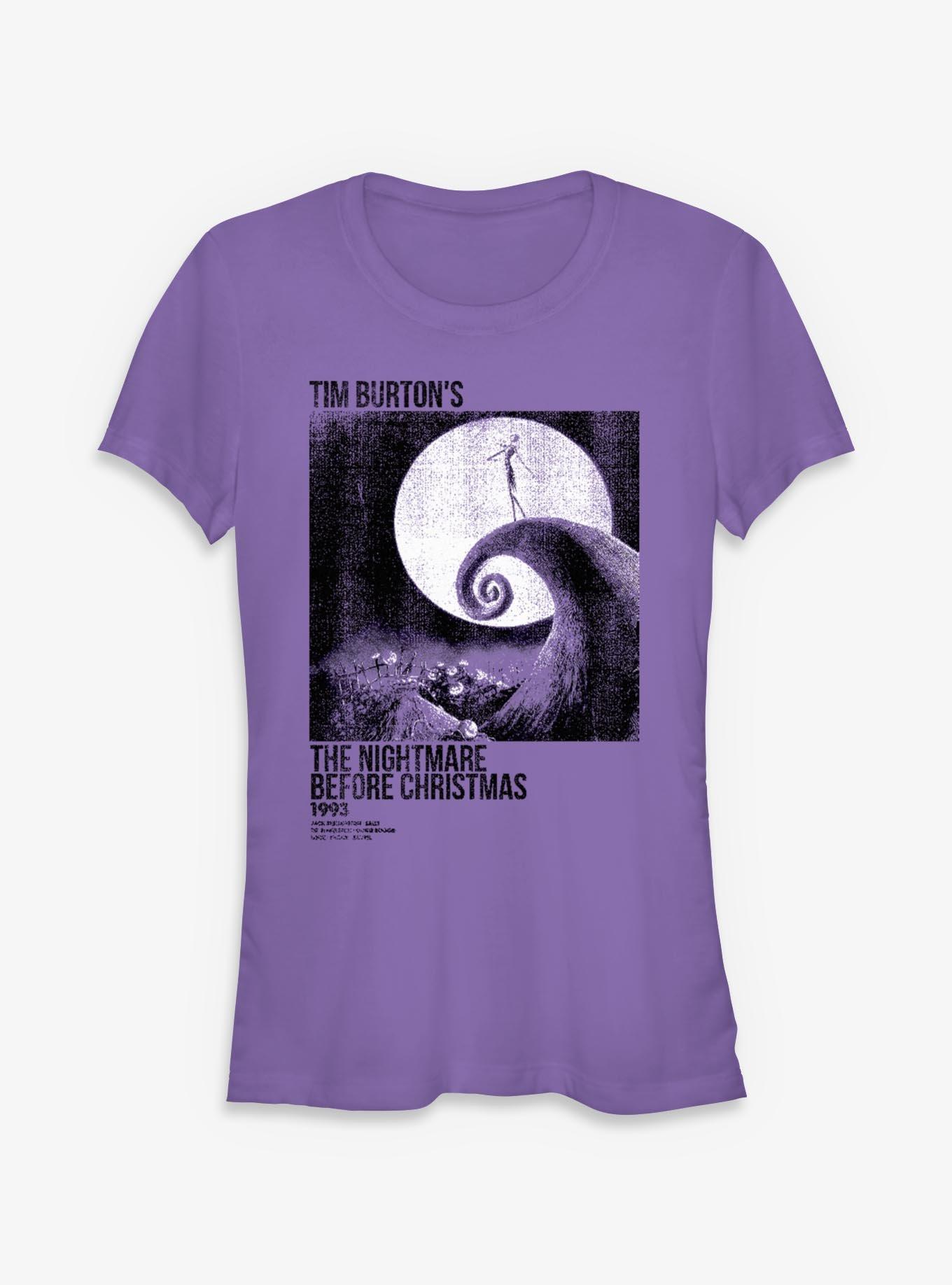 Disney The Nightmare Before Christmas Ink Rolled Poster Girls T-Shirt