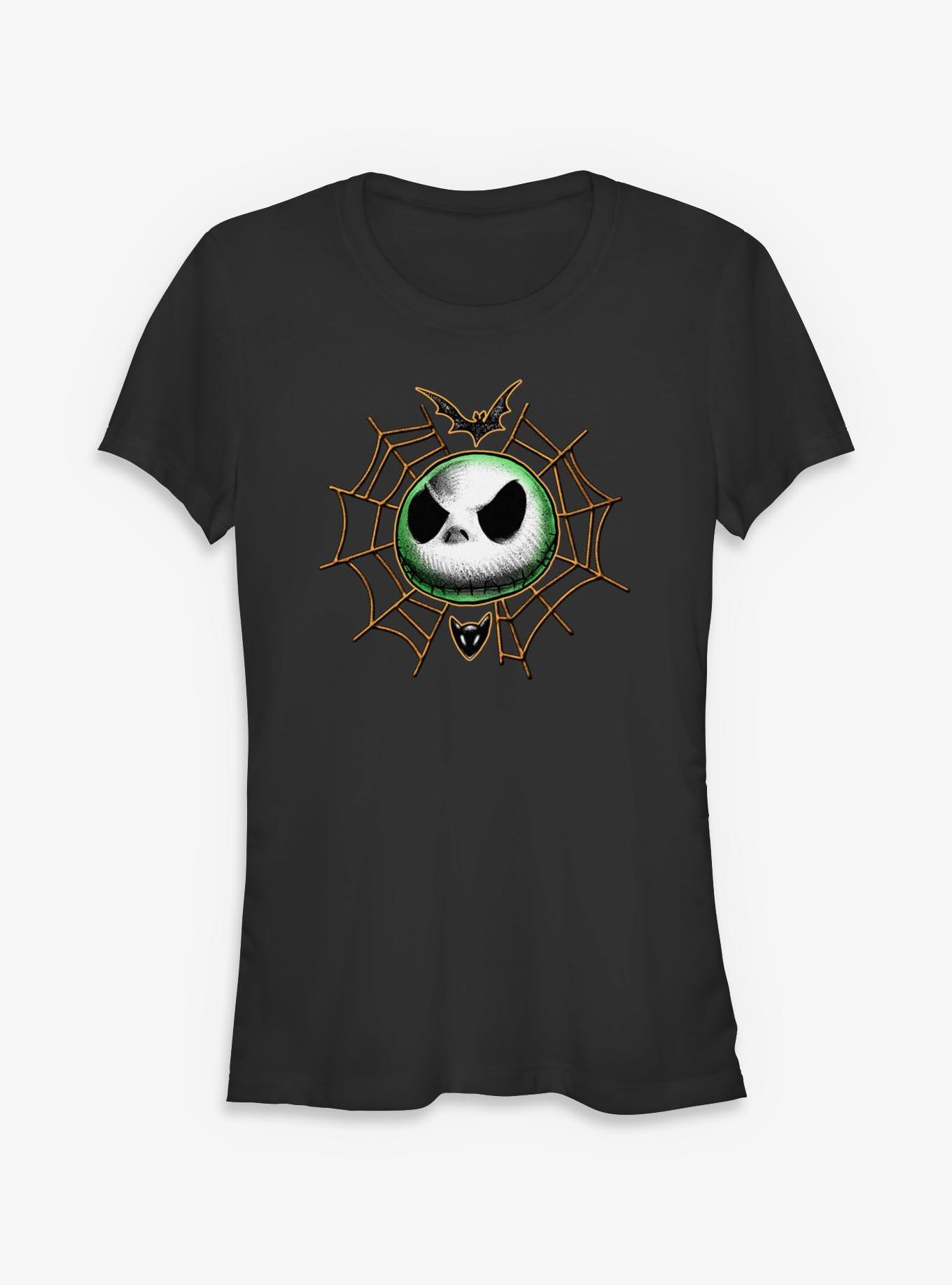 Disney The Nightmare Before Christmas Jack Spider Web Girls T-Shirt, , hi-res