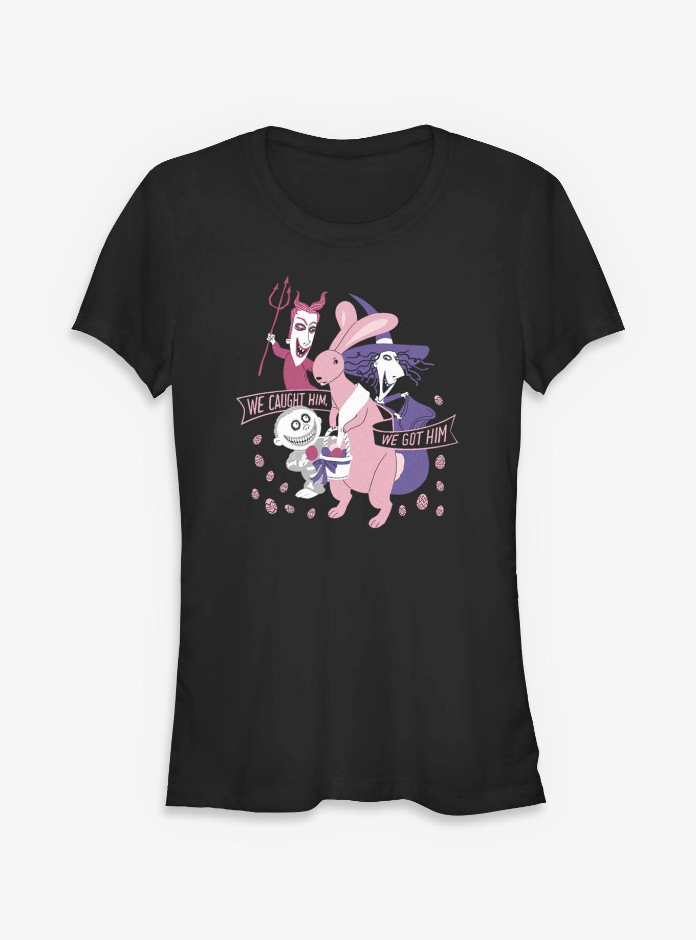 Disney The Nightmare Before Christmas We Caught Him Girls T-Shirt, BLACK, hi-res