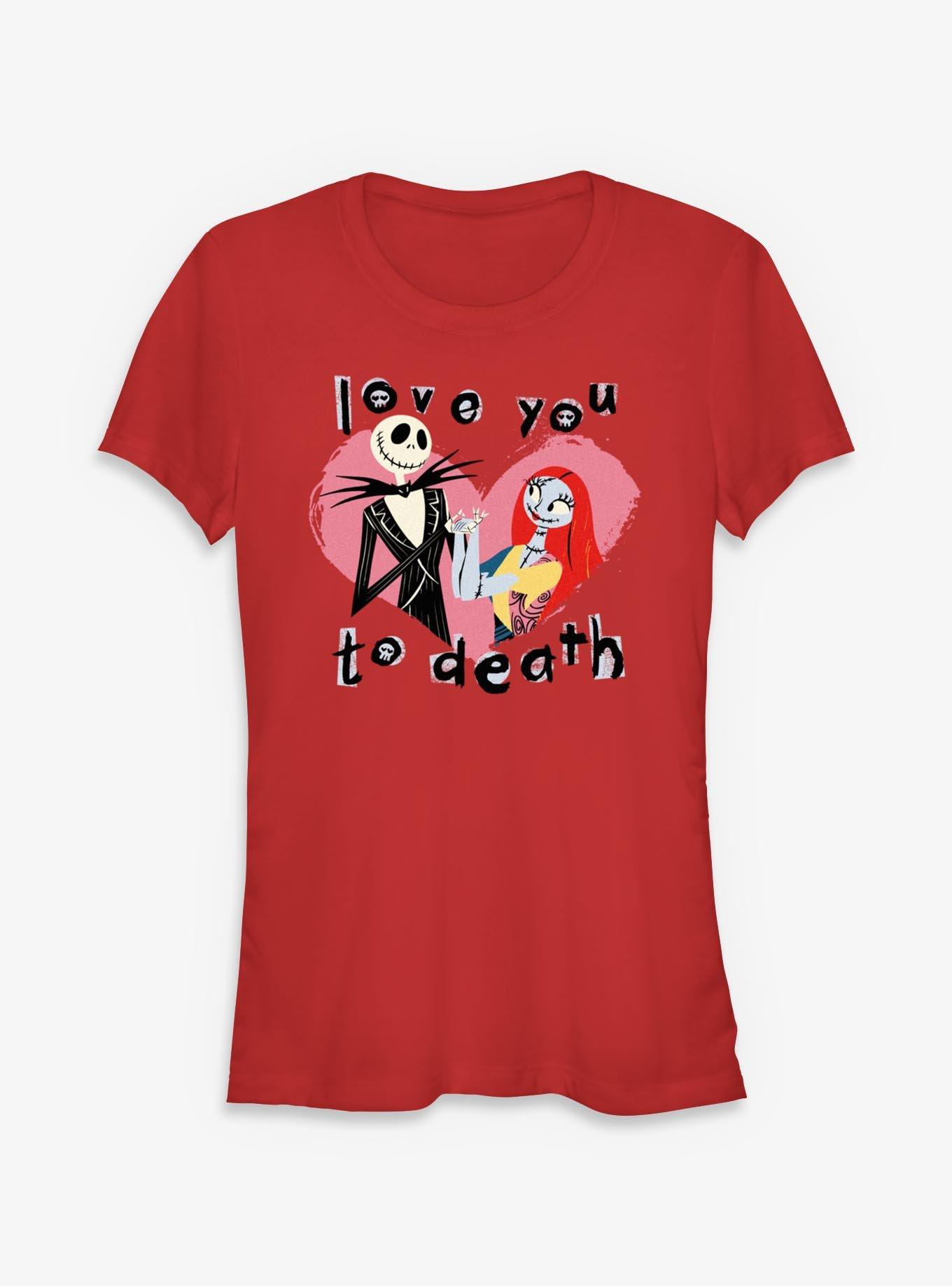 Disney The Nightmare Before Christmas Jack & Sally Love You To Death - Red, , hi-res