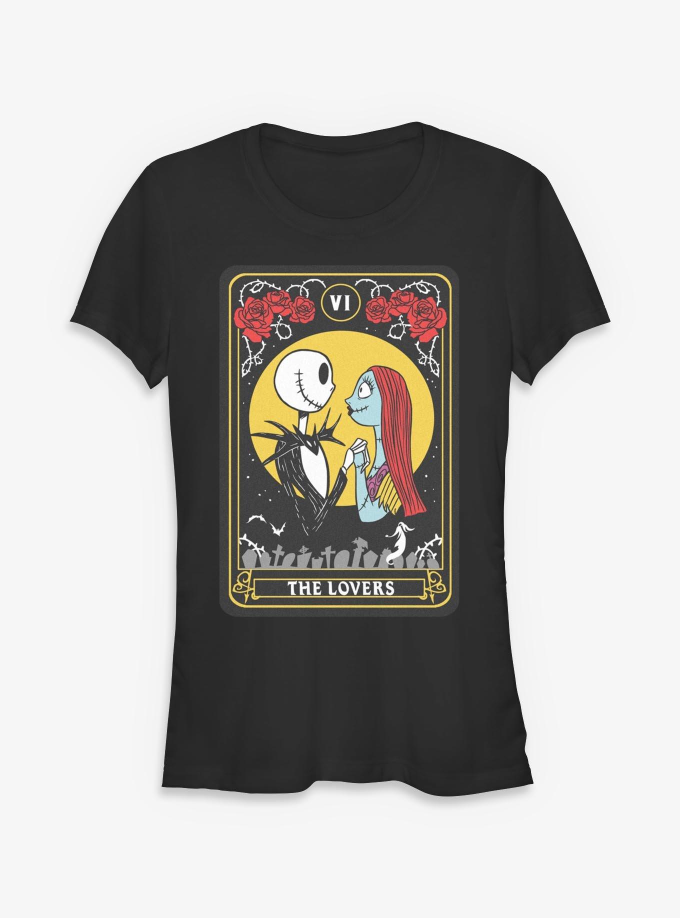 Disney The Nightmare Before Christmas The Lovers Tarot Girls T-Shirt, , hi-res