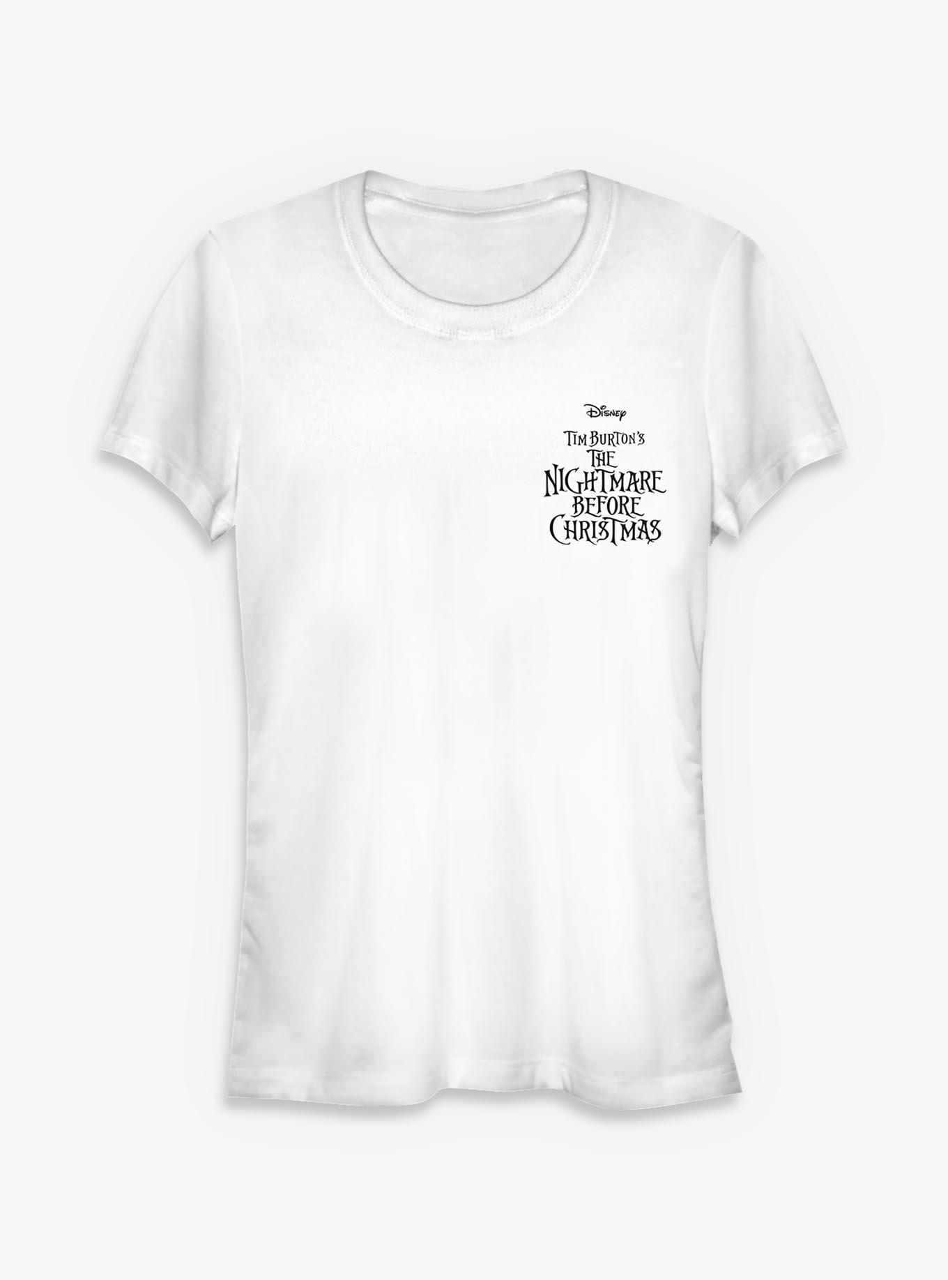 Disney The Nightmare Before Christmas Logo Pocket Girls T-Shirt, , hi-res