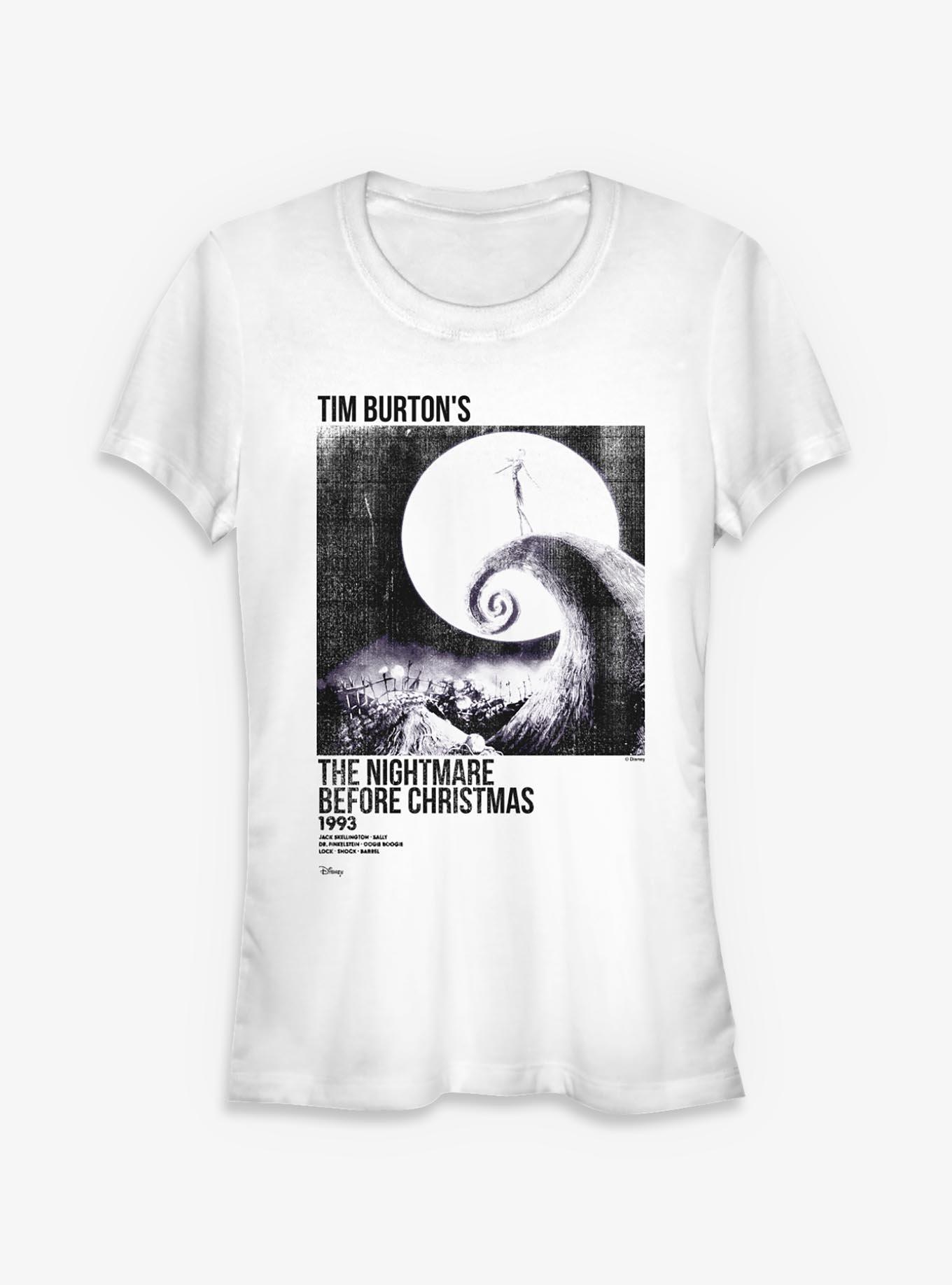 Disney The Nightmare Before Christmas Ink Rolled Poster Girls T-Shirt