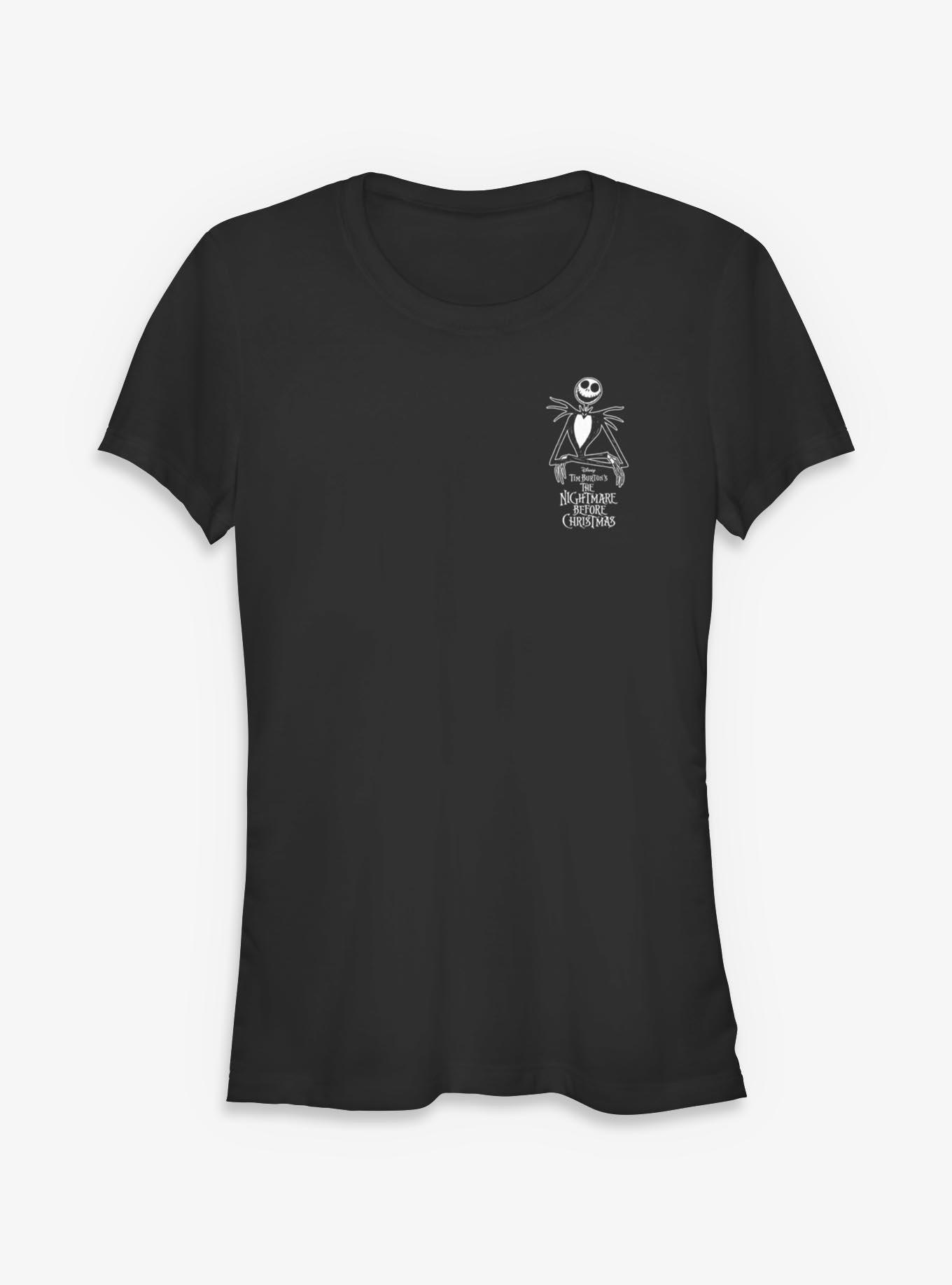 Disney The Nightmare Before Christmas Jack Pocket Logo Girls T-Shirt, , hi-res