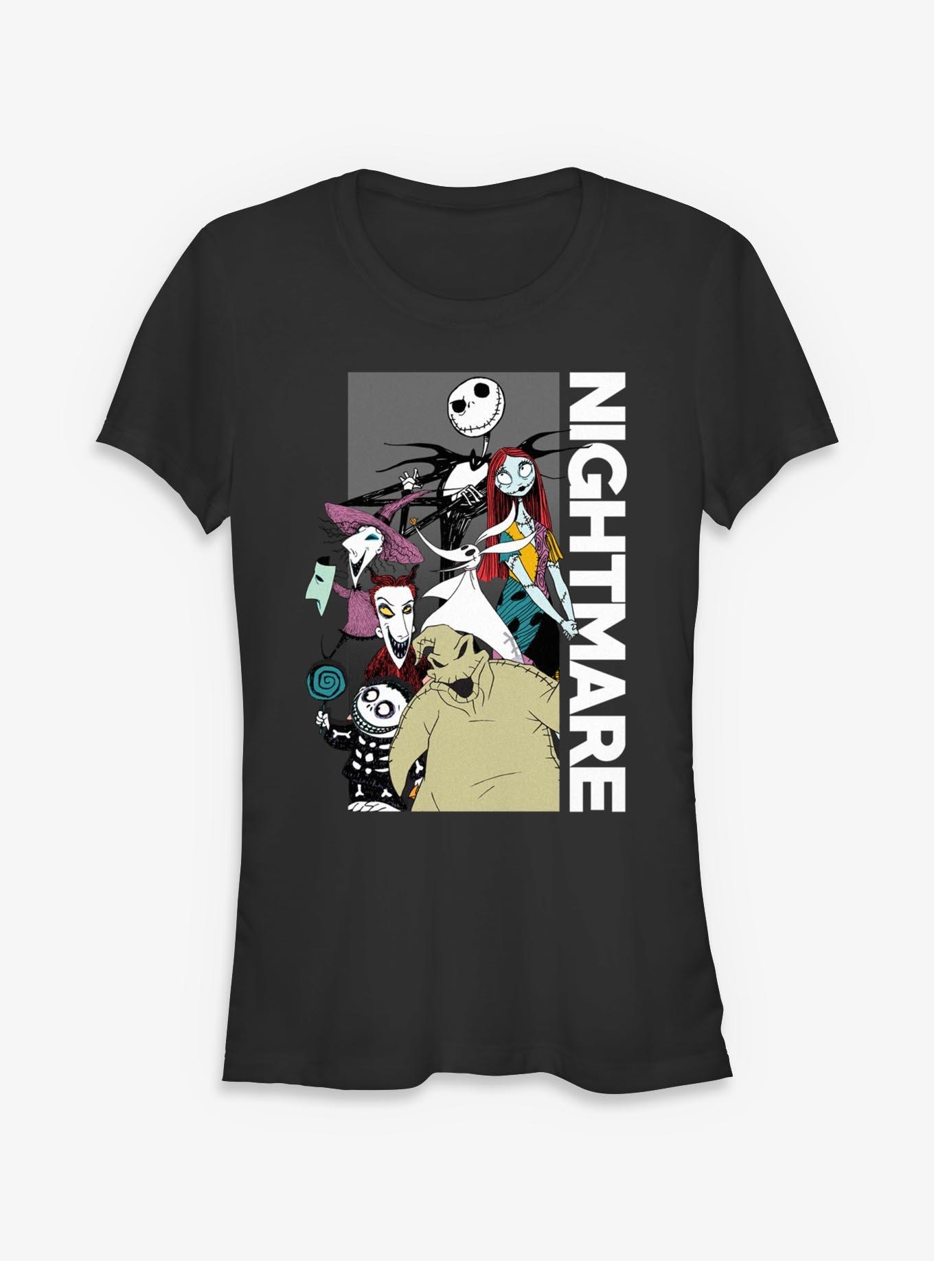 Disney The Nightmare Before Christmas Stacked Group Girls T-Shirt, , hi-res