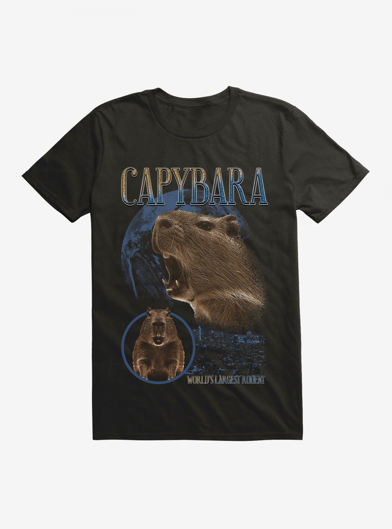 Capybara The World's Largest Rodent Jumbo Print T-Shirt, , hi-res
