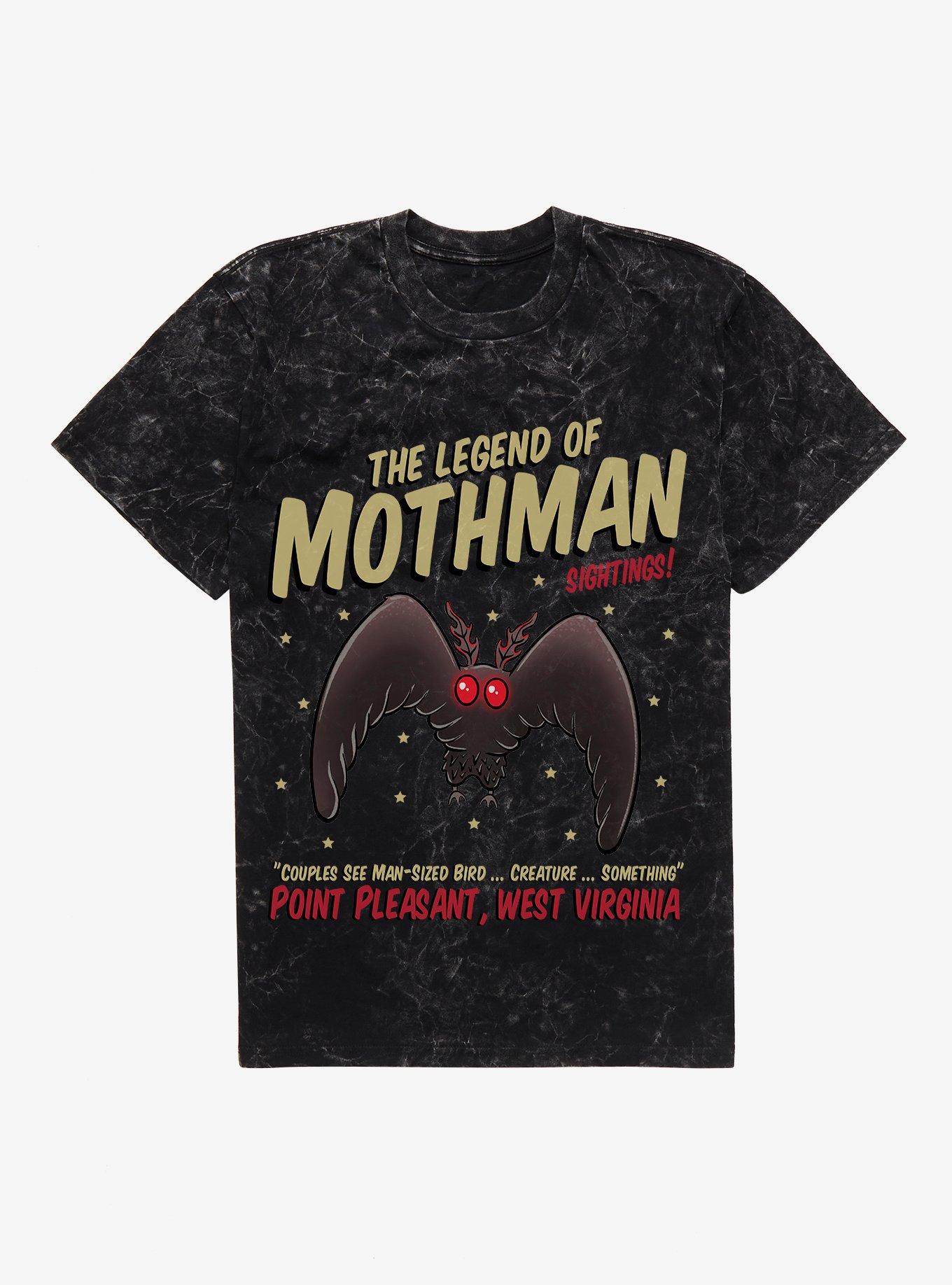 The Legend Of Mothman Jumbo Print Mineral Wash T-Shirt, , hi-res