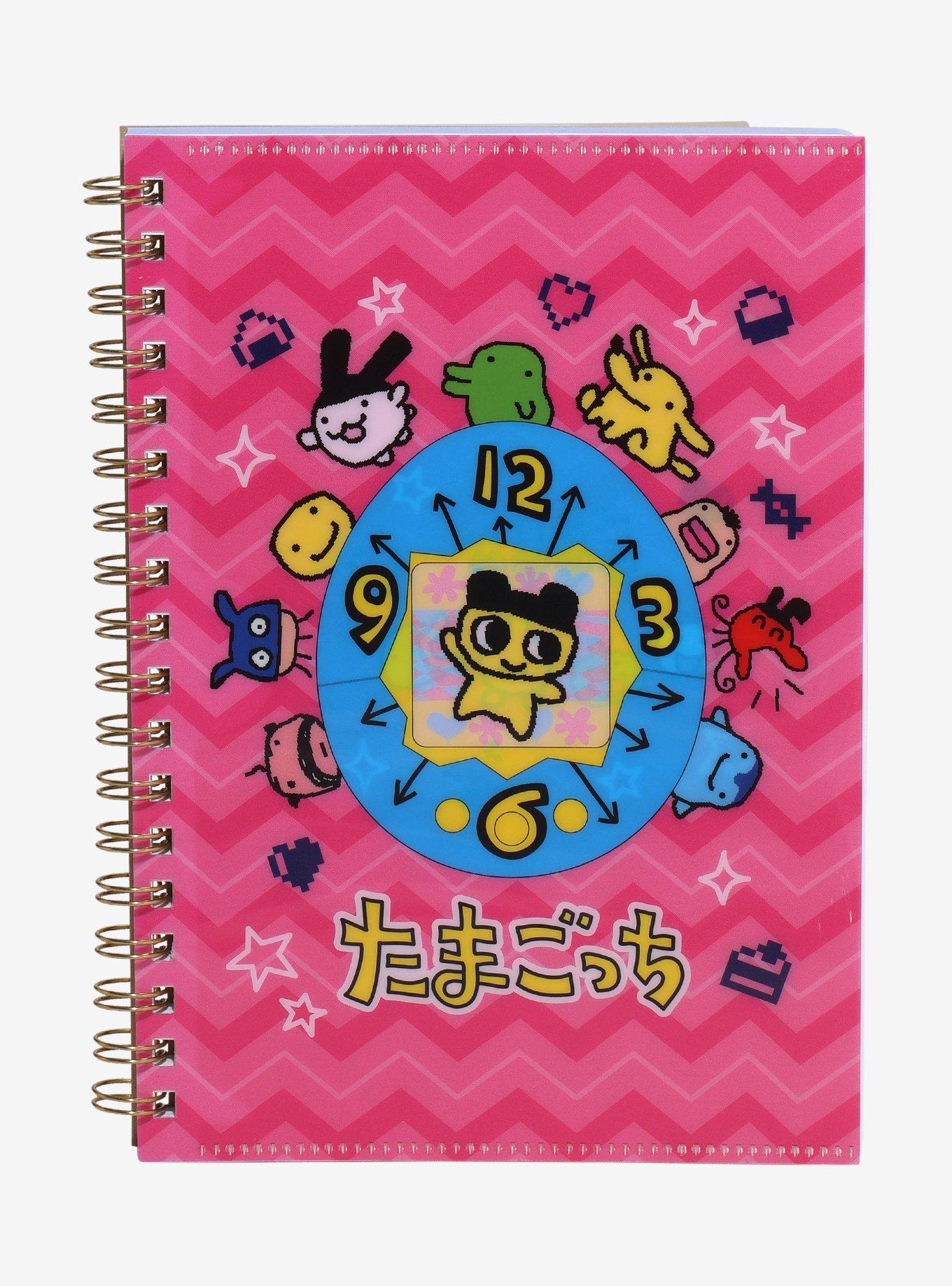 Tamagotchi Group Pink Mini Spiral Notebook, , hi-res