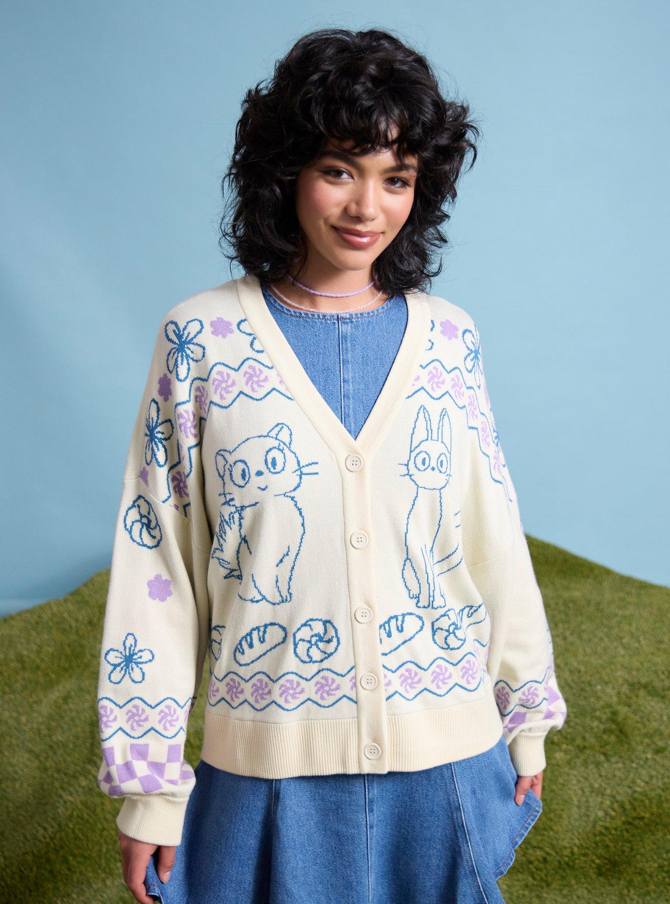 Her Universe Studio Ghibli&reg; Kiki's Delivery Service Cats Girls Cardigan, , hi-res