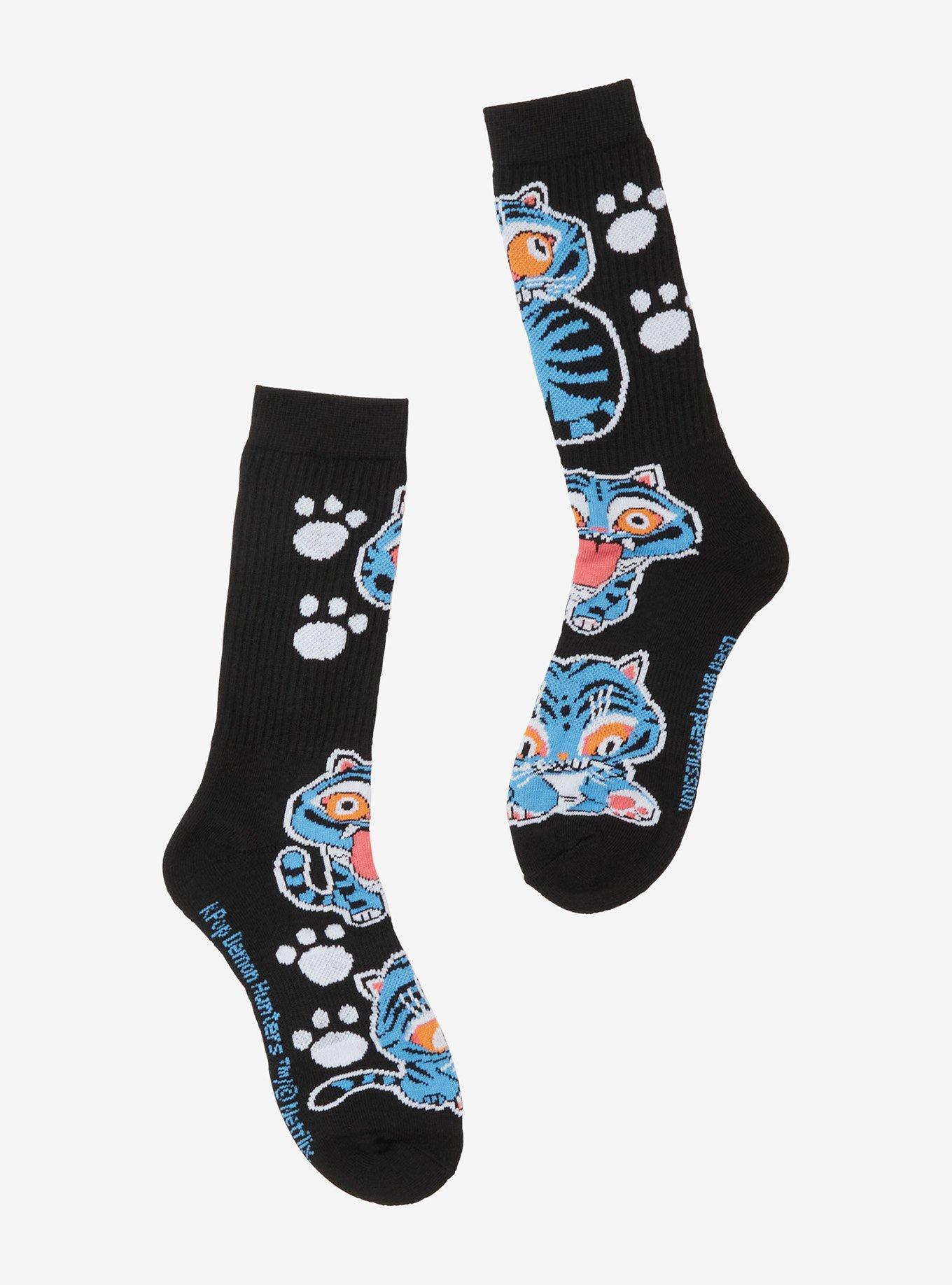 KPop Demon Hunters Derpy Crew Socks — BoxLunch Exclusive, , hi-res
