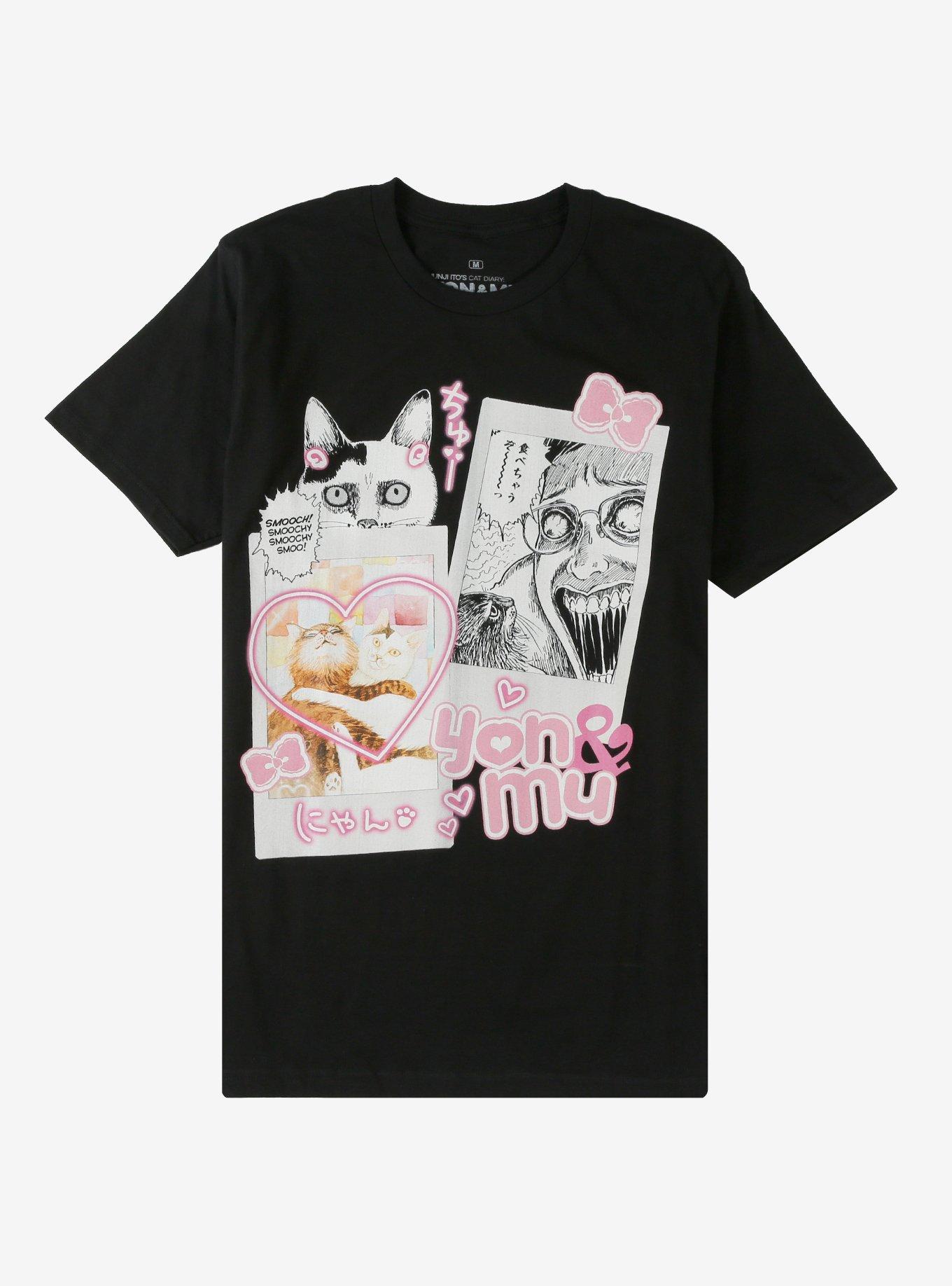 Junji Ito Yon & Mu Hearts T-Shirt, , hi-res
