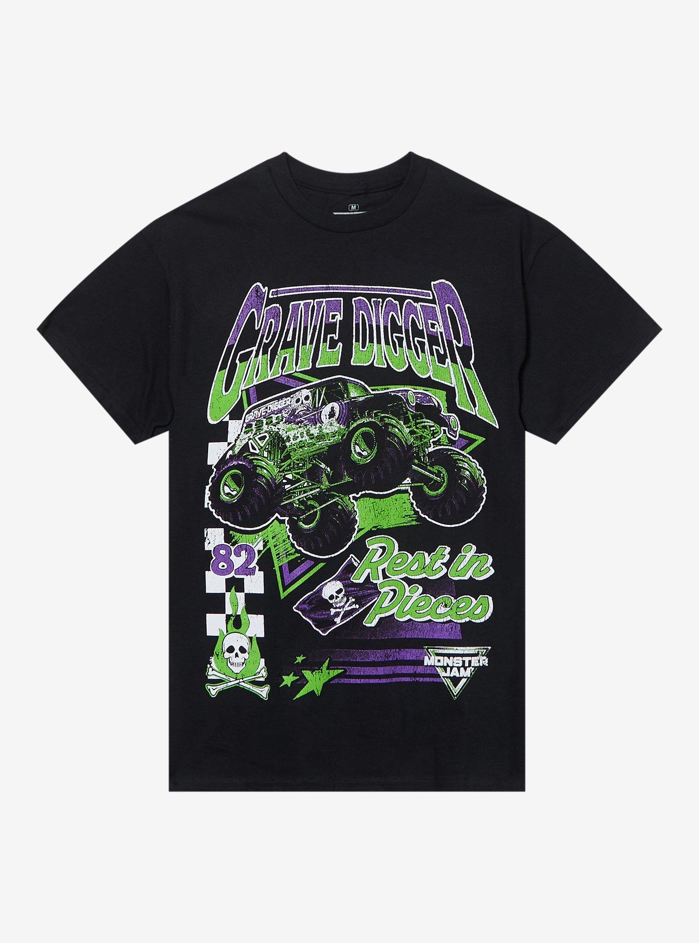Monster Jam Grave Digger Rest In Pieces T-Shirt, , hi-res