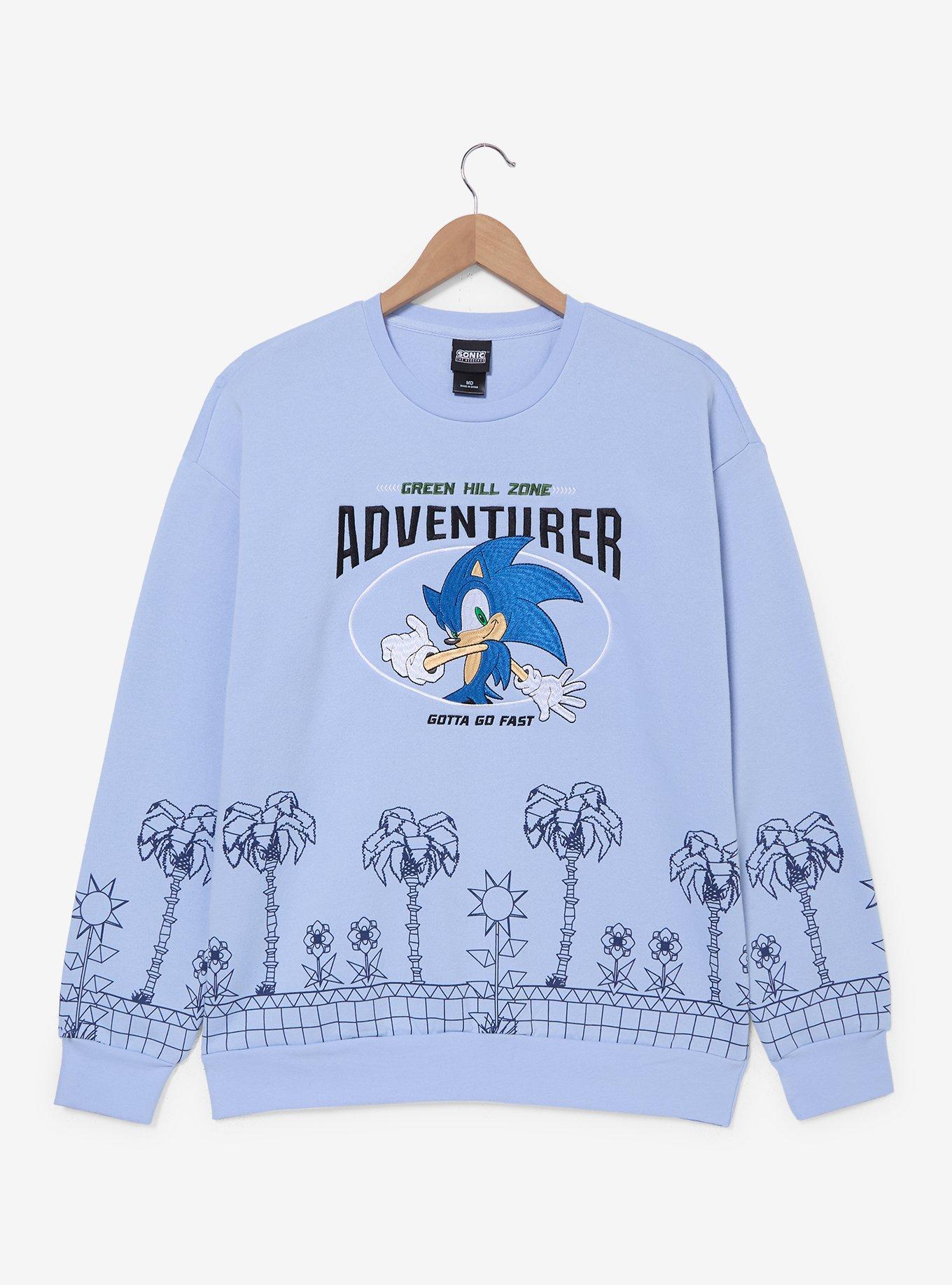 Sonic the Hedgehog Green Hill Zone Scenic Crewneck &mdash; BoxLunch Exclusive, , hi-res