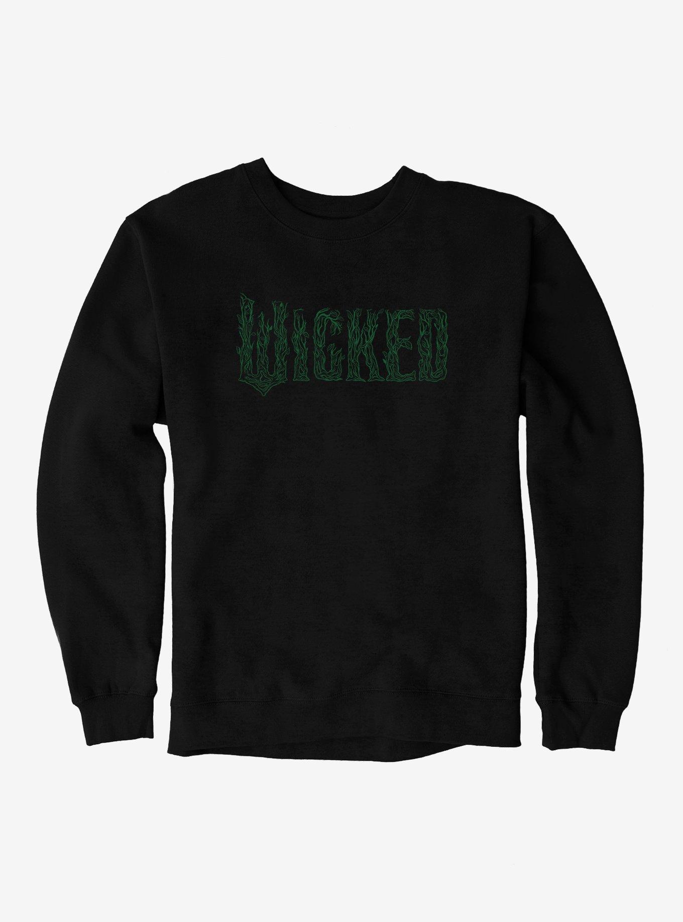 Wicked: For Good Green Stylized Logo Sweatshirt